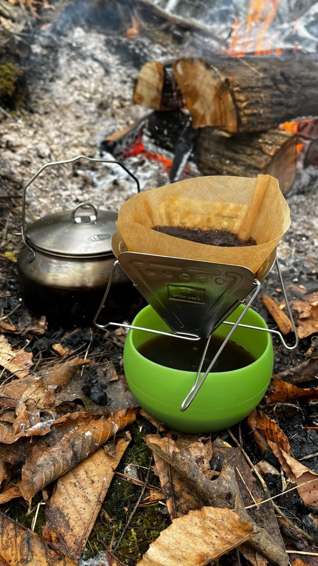 Snow Peak Stainless Steel Pour-Over Collapsible Coffee Drip, Durable, Portable, Easily Foldable, Camping, Backpacking customer photo 1