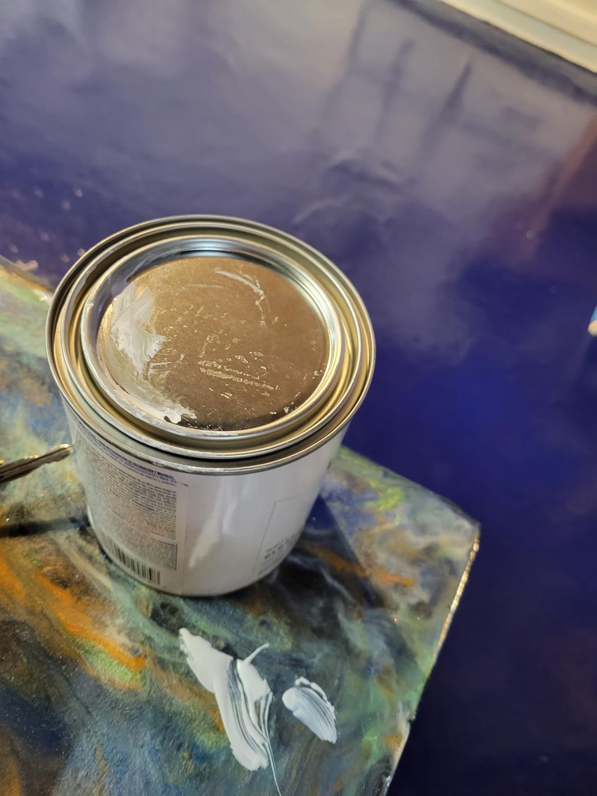 Rust-Oleum 1976502 Painter's Touch Latex Paint, Quart, Flat Black, 32 Fl Oz customer photo 1