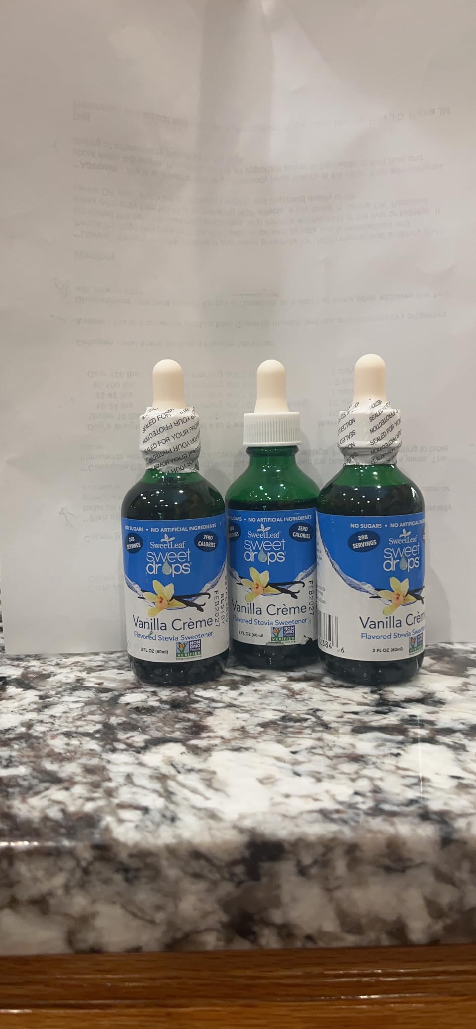 SweetLeaf Sweet Drops - Flavored Stevia Liquid Sweetener, Organic Stevia Extract, Zero Calorie, Keto Friendly, Non GMO, Natural Flavor, Sugar Alternative - Vanilla Creme, 2 Fl Oz customer photo 1