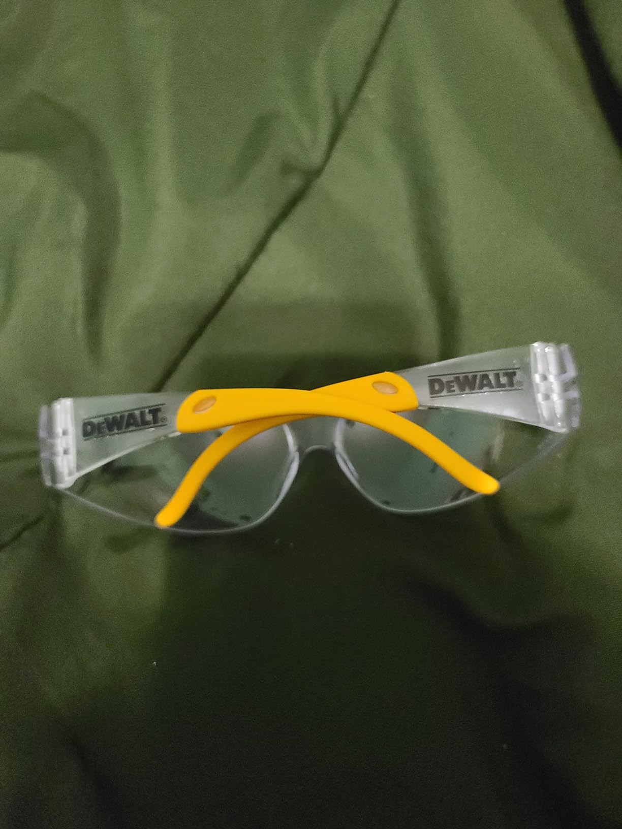 DEWALT DPG54-1C Protector Protective Eyewear - ANSI Z87.1+ Impact Rated - Lightweight Universal-Fit Frame - Flexible Rubber Temples - Clear Lens customer photo 2