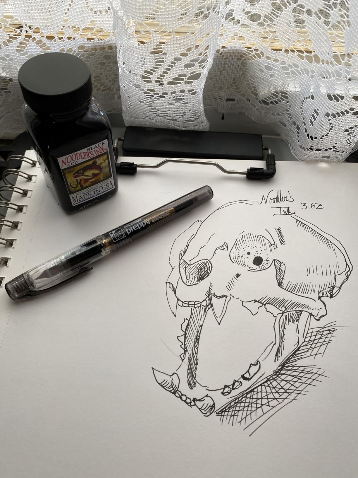 Noodler's Black Waterproof Fountain Pen Ink - Bulletproof, 3 ounce customer photo 1
