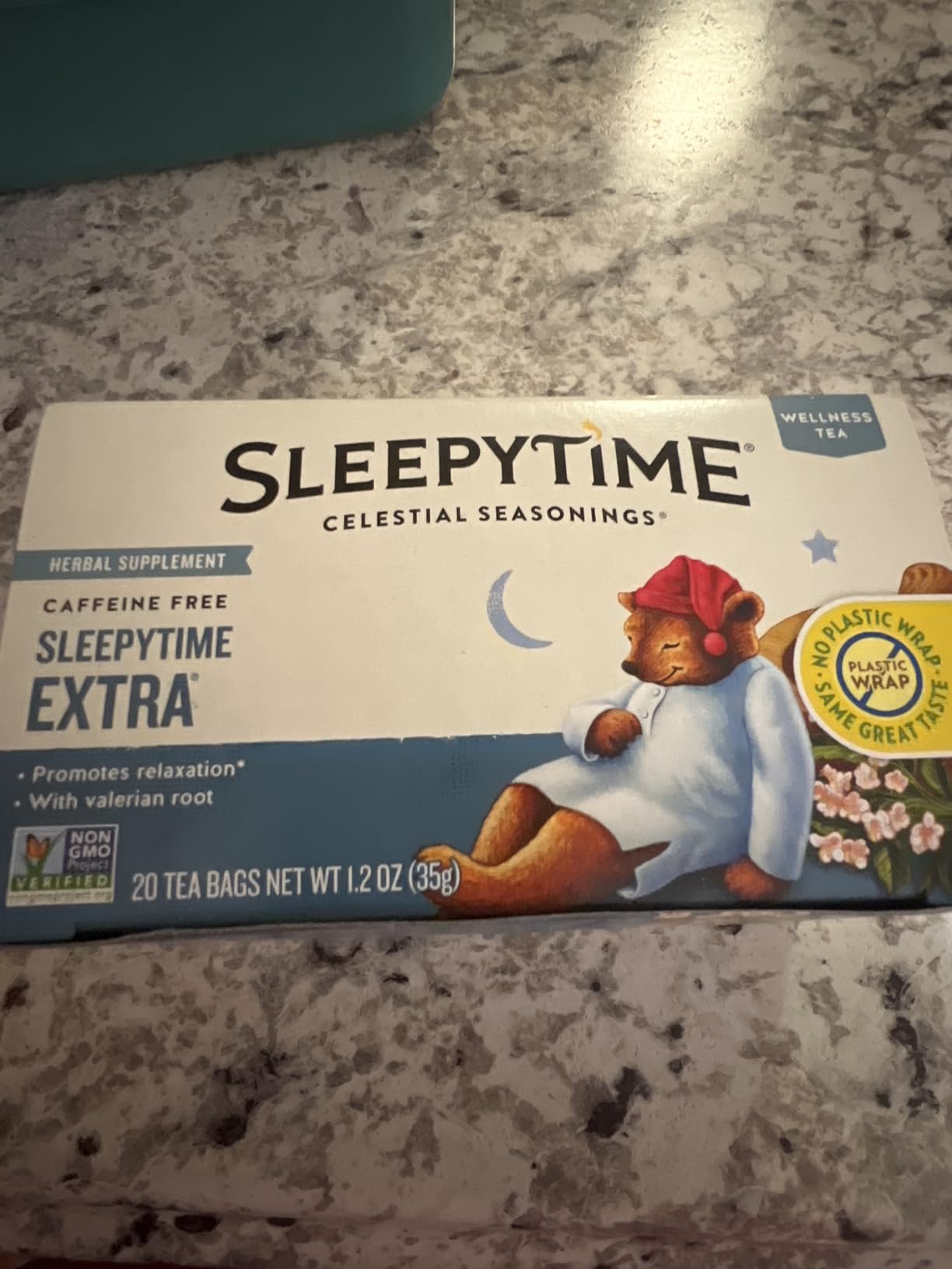 Celestial Seasonings Sleepytime Extra Herbal Tea with Valerian Root, 20 Tea Bags customer photo 2