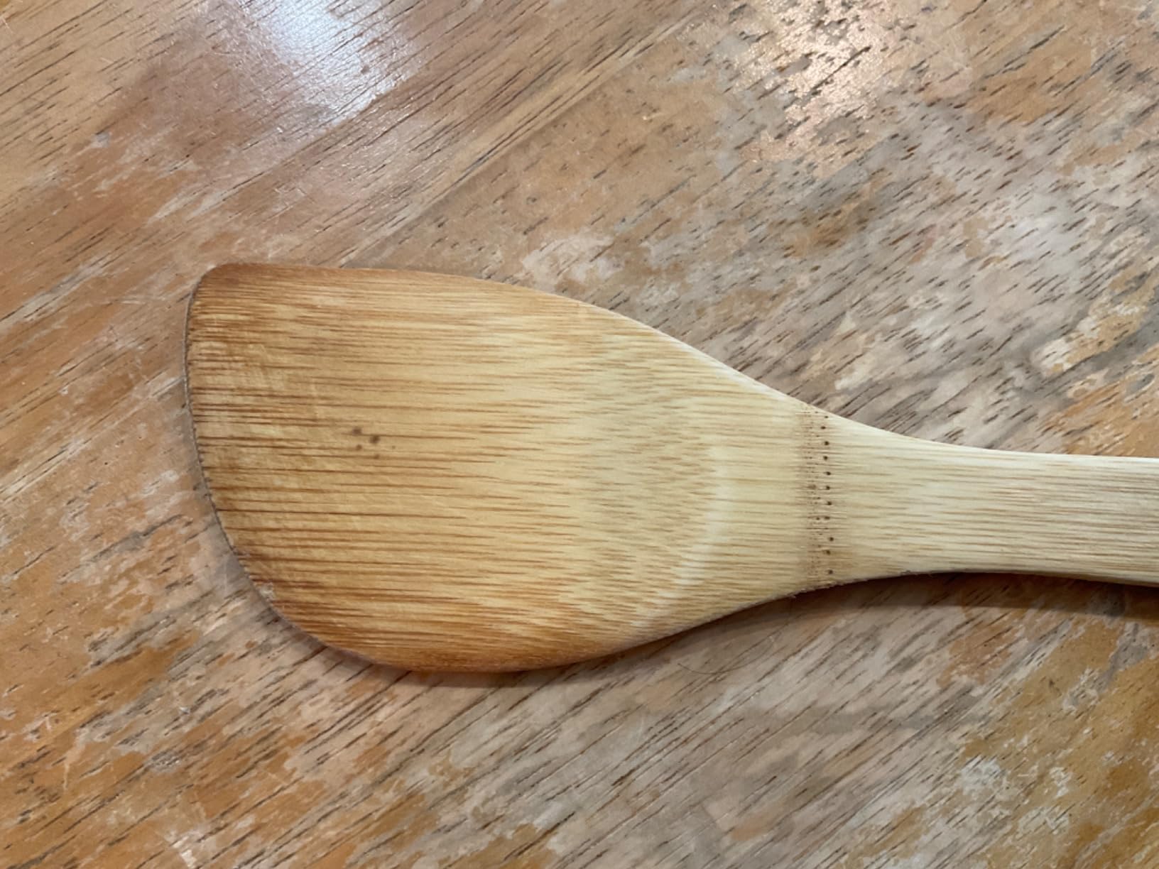 Helen's Asian Kitchen Bamboo Stir Fry Spatula and Cooking Utensil, 13-Inch customer photo 1
