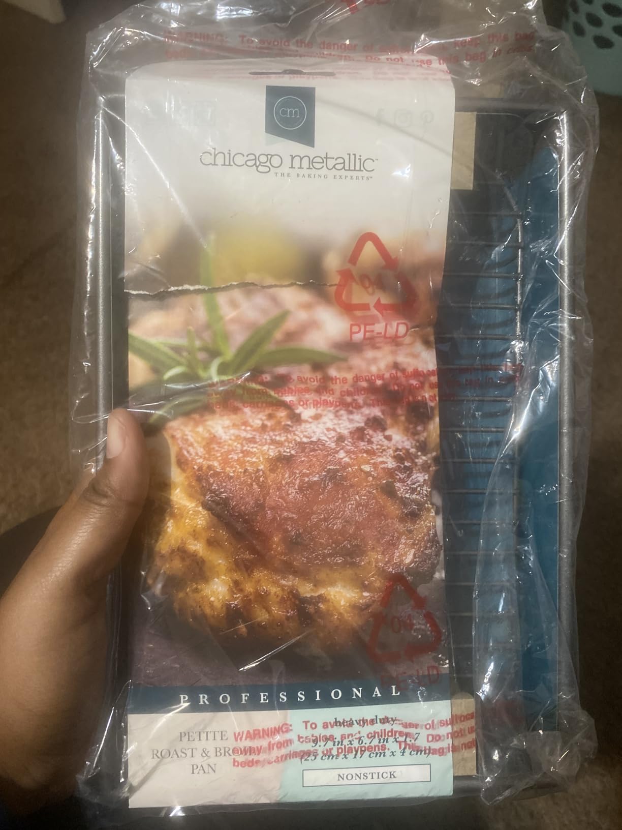 Chicago Metallic Petite Roast Pan with Rack - 10x7 inch customer photo 2