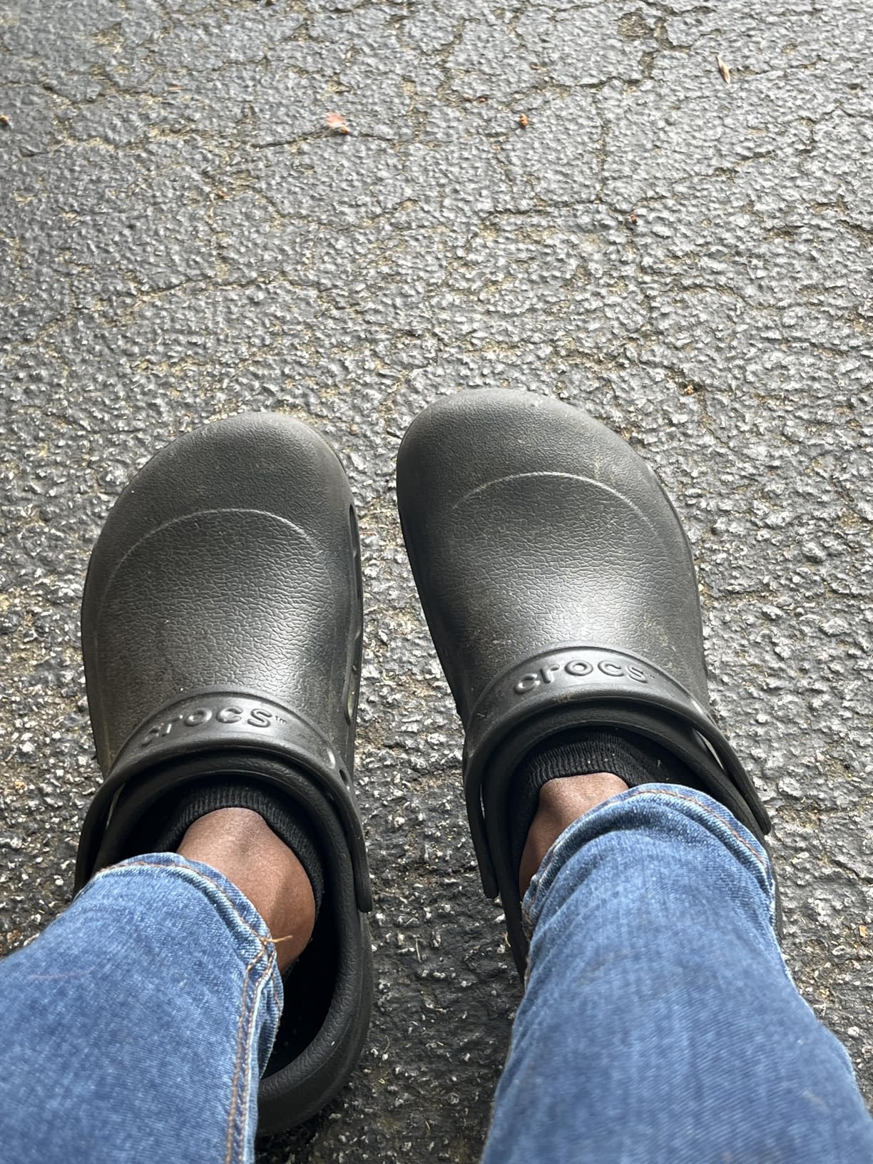 Crocs Unisex-Adult Bistro Work Clogs | Enclosed Toe | Slip Resistant | All Day Comfort customer photo 2