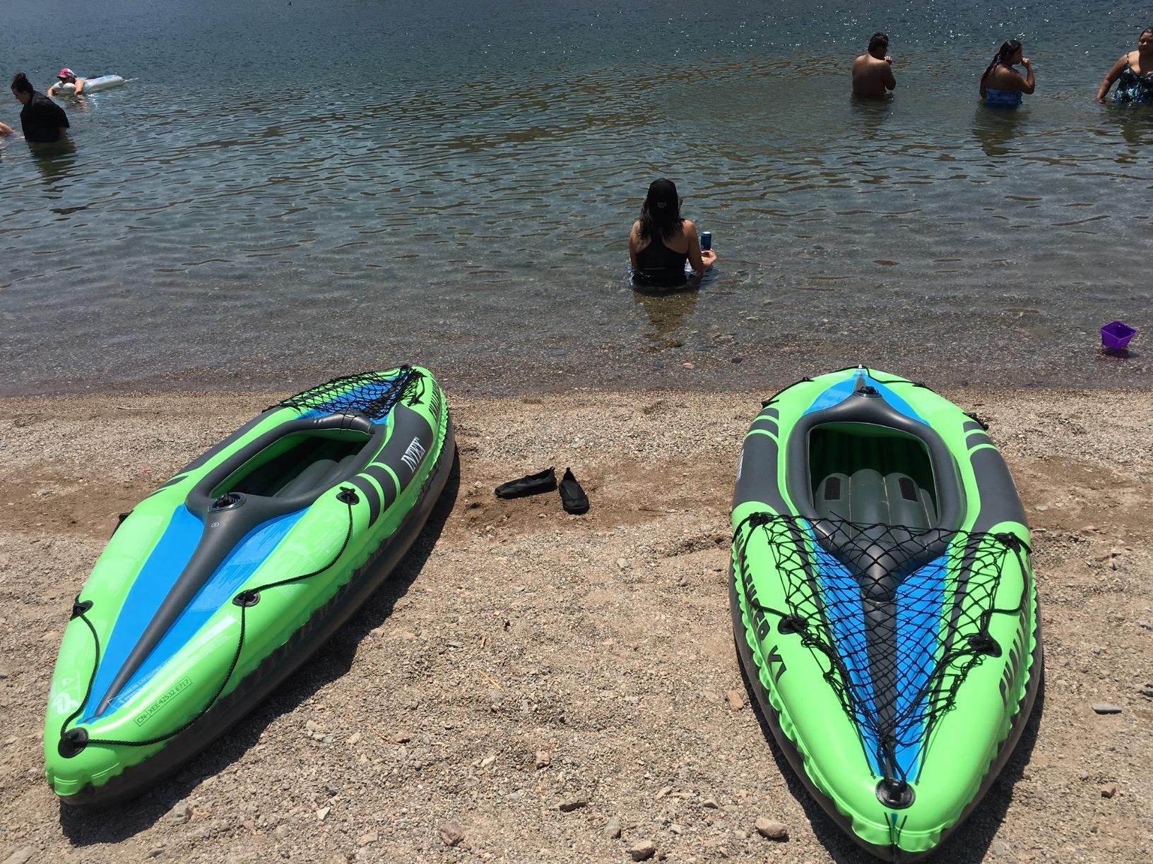 INTEX Challenger Inflatable Kayak Series: Includes Deluxe 86in Kayak Paddles and High-Output Pump - 2 Person customer photo 2