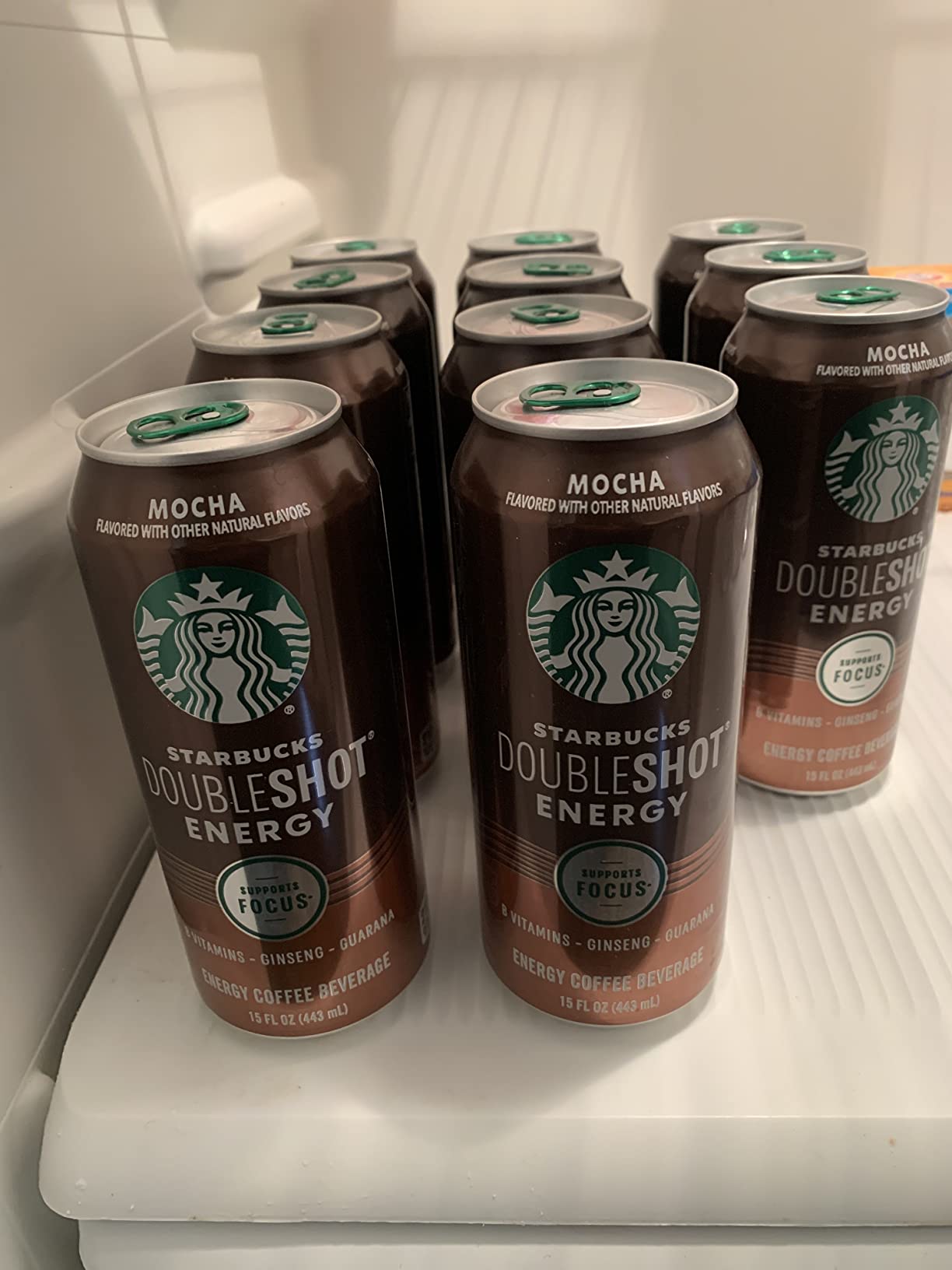 Starbucks Doubleshot Energy Drink Coffee Beverage, Mocha, Iced Coffee, 15 fl oz Cans (12 Pack) customer photo 1