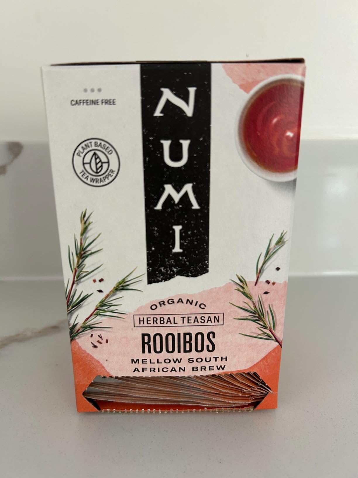 Numi Organic Rooibos Tea, 18 Herbal Tea Bags, Microplastic Free, Packed with Antioxidants, Great for Evening Relaxation customer photo 1