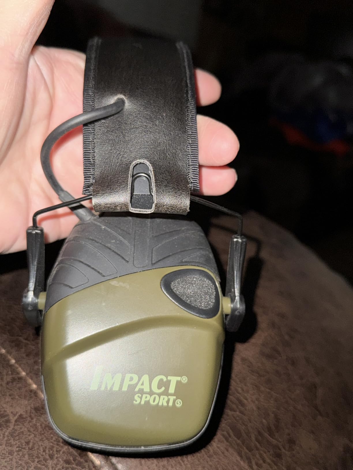 Howard Leight by Honeywell R-01526 Impact Sport Earmuffs, Olive Drab Green customer photo 2