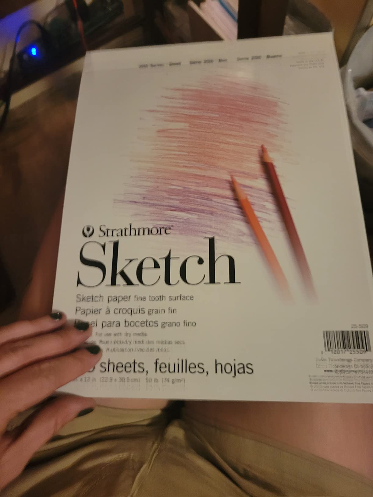 Strathmore 200 Series Sketch Pad, 9x12 inch, 100 Sheets, Tape Bound - Artist Sketchbook for Drawing, Illustration customer photo 2