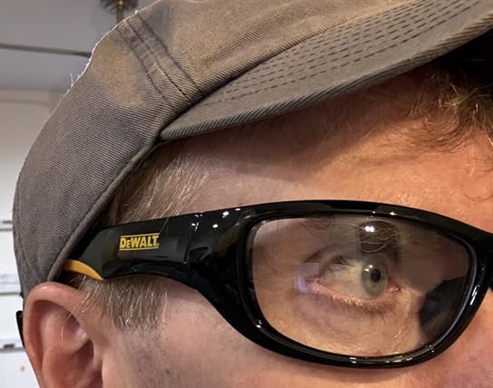Dewalt Dominator Safety Glasses DPG94 Unisex Adult Non Slip Polarized Mirrored Rubber Full Rim customer photo 2