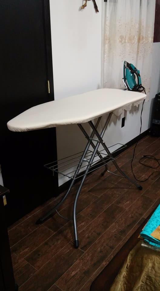 Brabantia Size C Ironing Board (49 x 18in) 7 Height Options, Adjustable Steam Iron Rest Holder & Linen Rack (Ecru) Non-Slip Feet, Anti-Collapse Child Locks customer photo 2