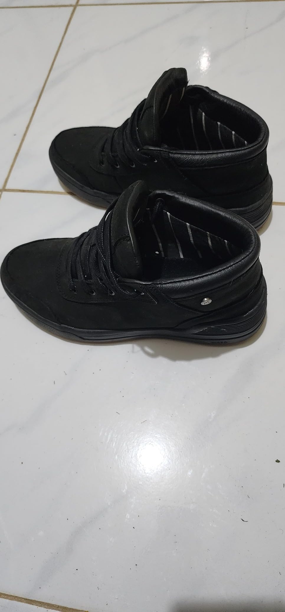 MOZO Men's Slip-Resistant Restaurant Shoes - Comfortable, Non-Slip High-Top Work Sneakers for Culinary Professionals, Kitchen Staff, Chefs customer photo 2