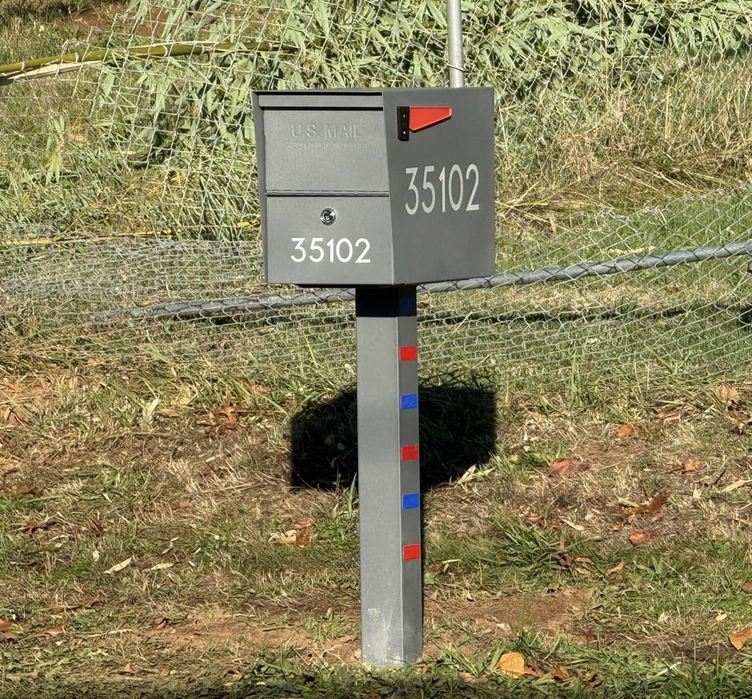 Mail Boss 7206 Package Master Curbside Locking Security Mailbox, Black, Medium customer photo 1