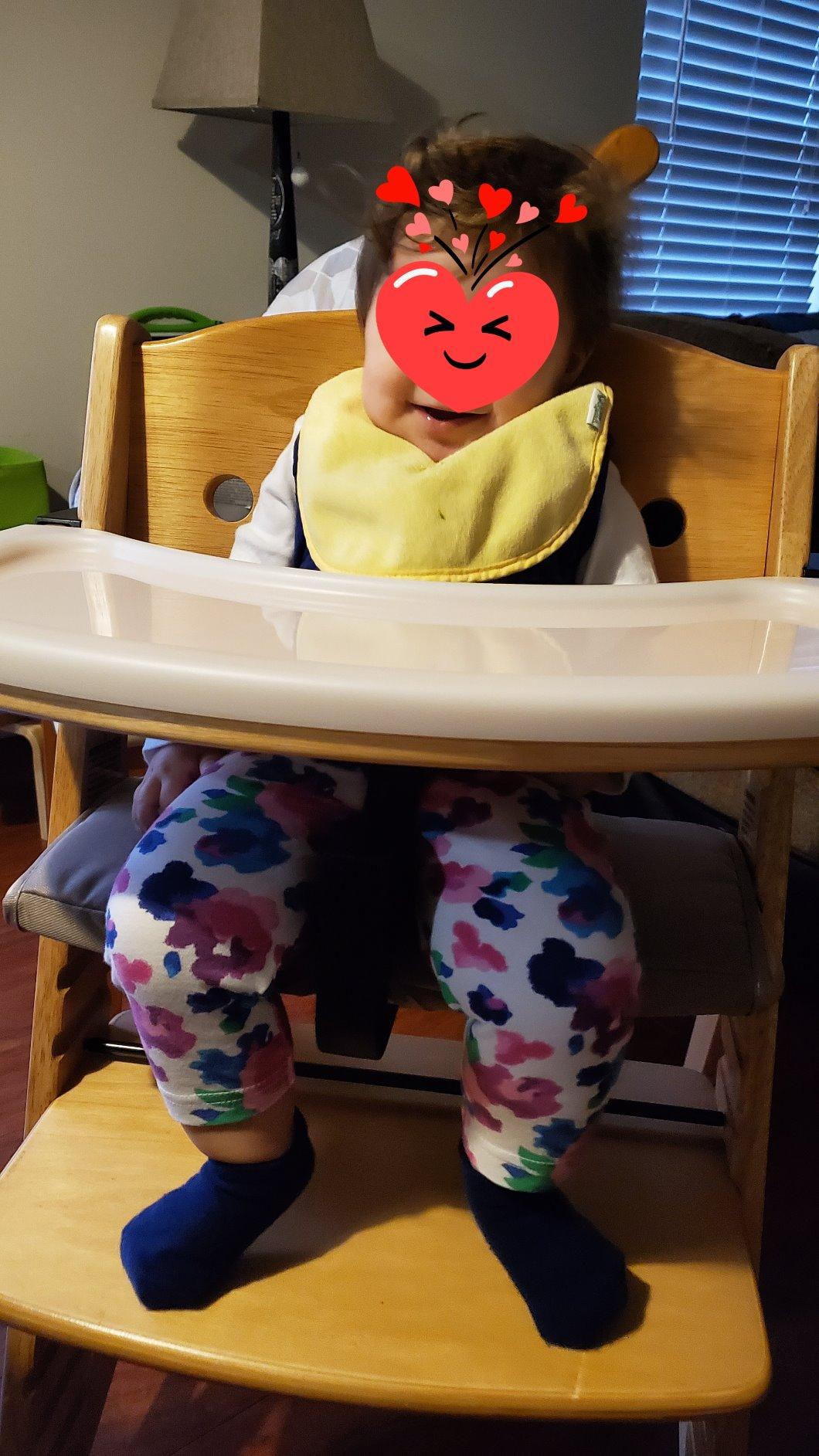 Keekaroo Height Right High Chair with Tray, Natural customer photo 2