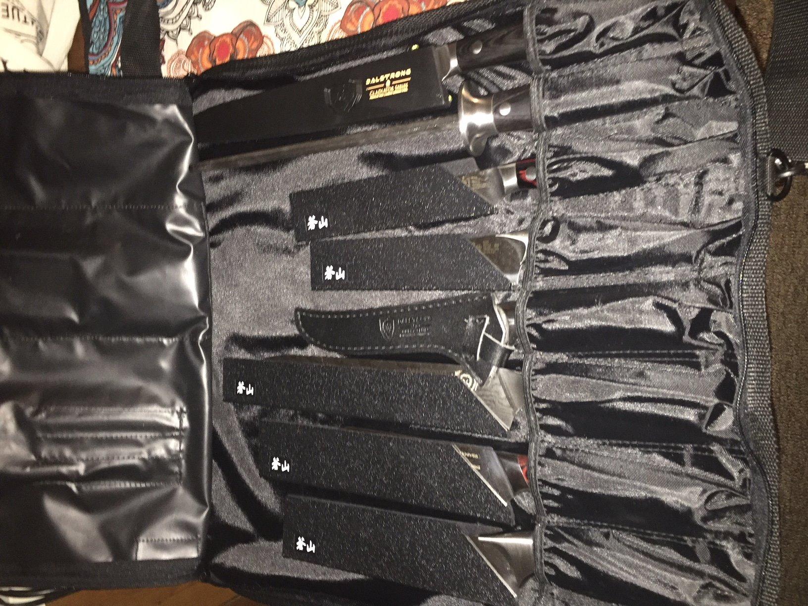 Shun Knife Roll, 8 Slot Kitchen Knife Holder, Carrying Case for Culinary Students and Professional Chefs customer photo 2