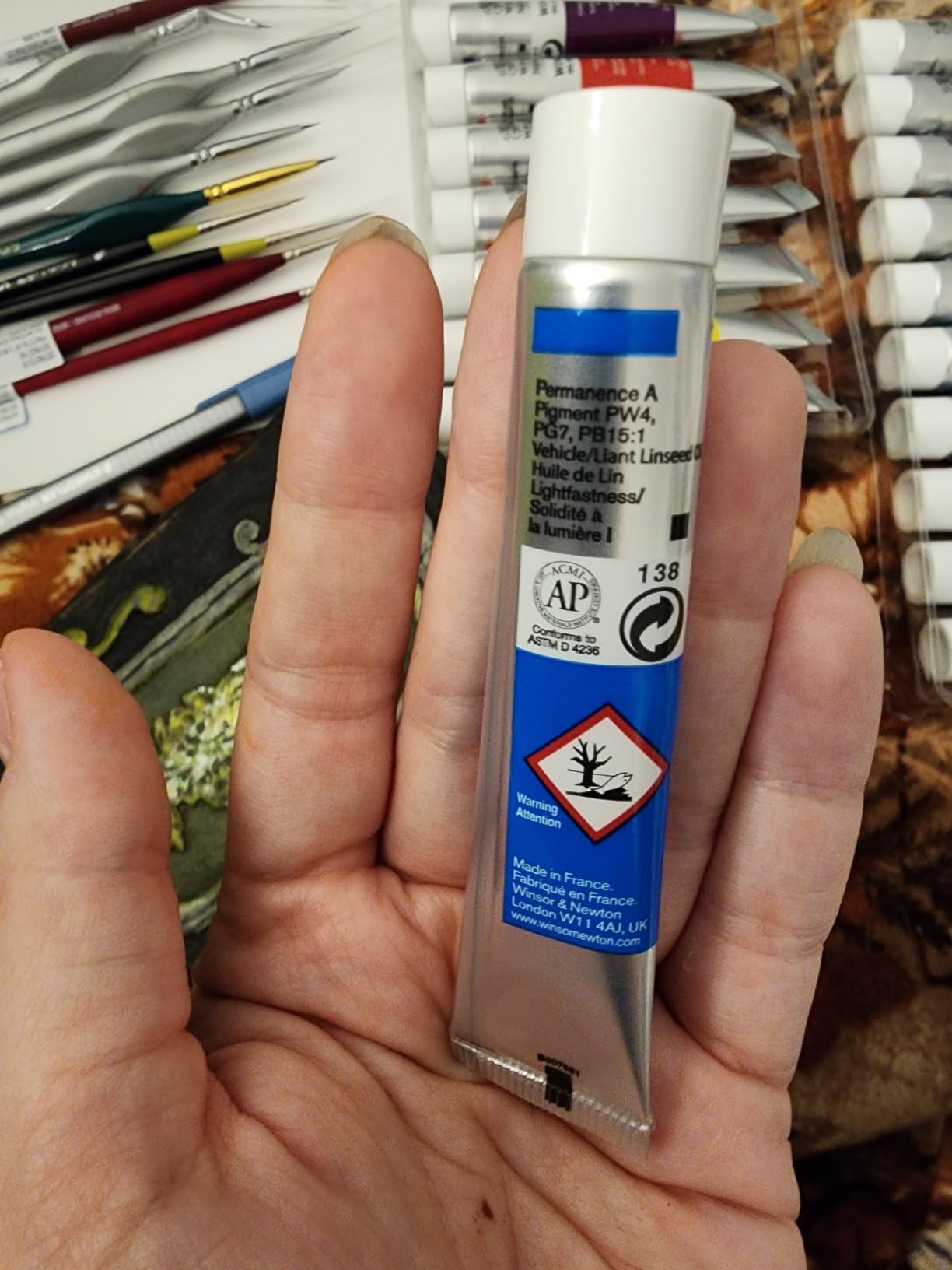 Winsor & Newton Winton Oil Color Paint, Basic Set, 10 x 21ml Tubes customer photo 2