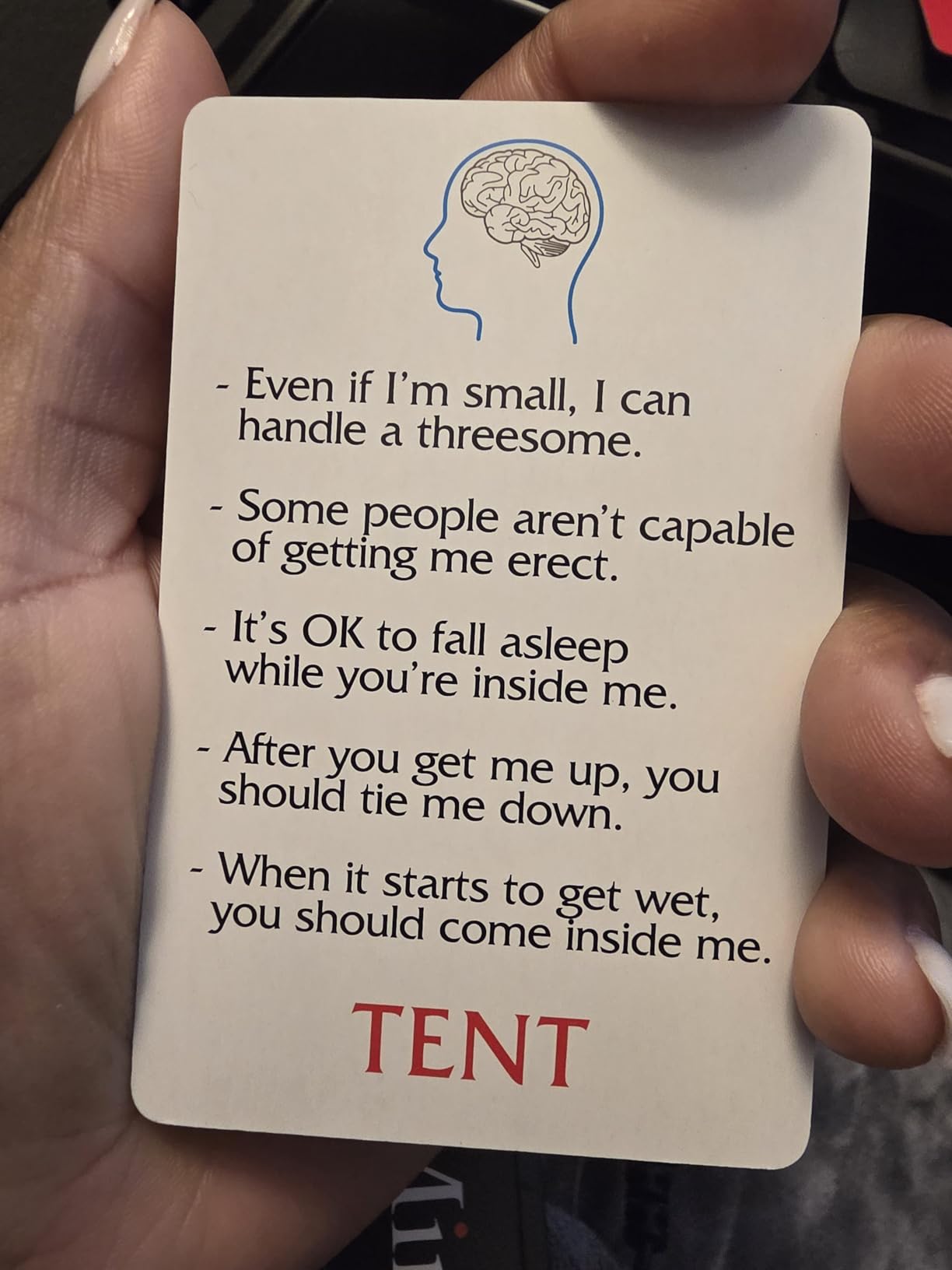 TDC Games Travel Dirty Minds Card Game for Adults, Party Game for Couples Date Night and Bachelorette Parties customer photo 2