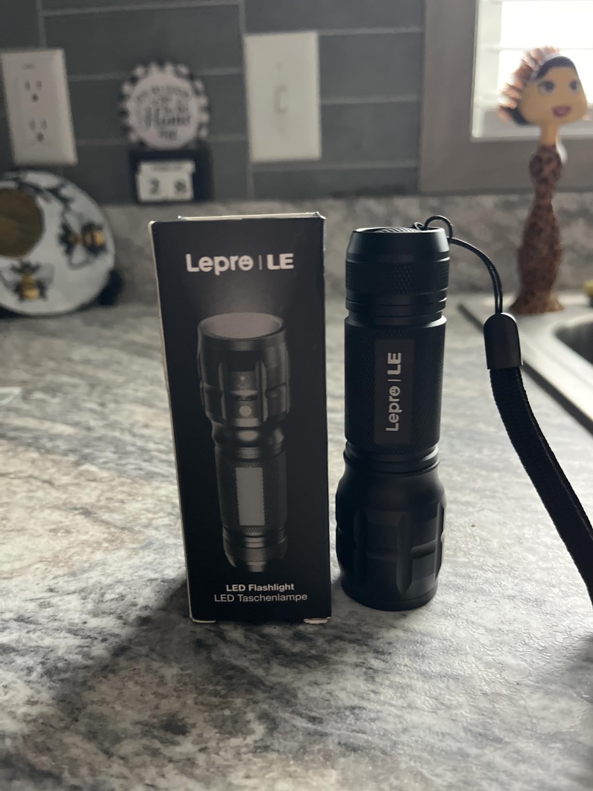 Lighting EVER LED Flashlights High Lumens, Small Flashlight, Waterproof, Adjustable Focus Flash Light for Outdoor, Emergency, AAA Batteries Included, Tactical & Camping Accessories customer photo 1