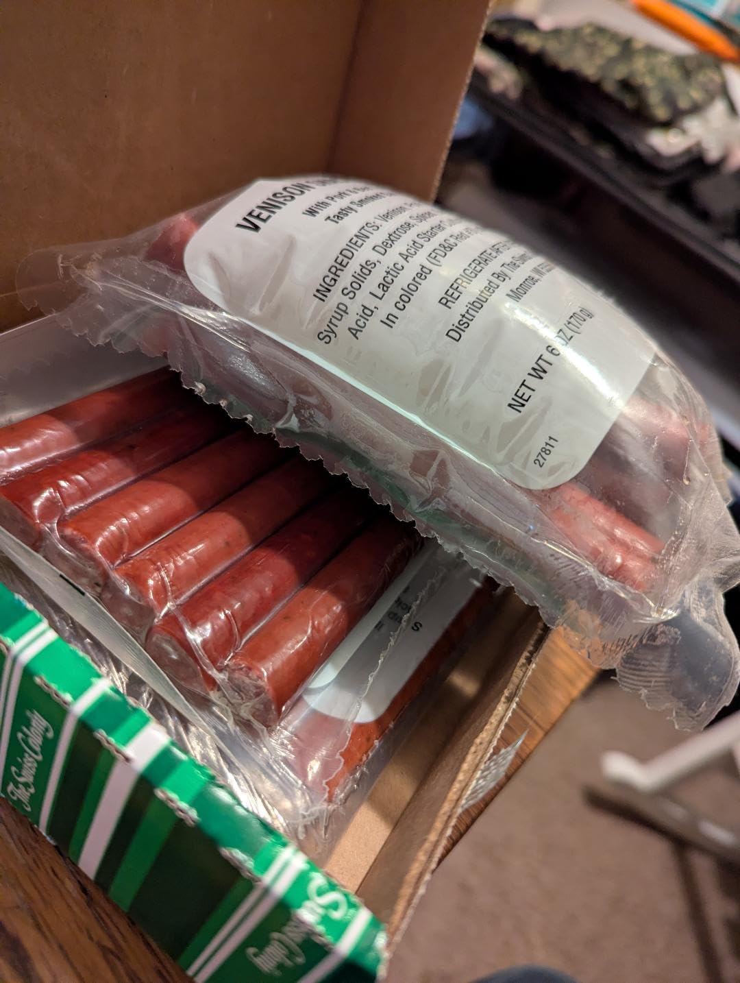 The Swiss Colony Wild Game Meat Sticks Gift Box - Includes Exotic Meats: Buffalo, Elk, and Venison Blended with Pork and Beef, Gift Package for Men customer photo 1