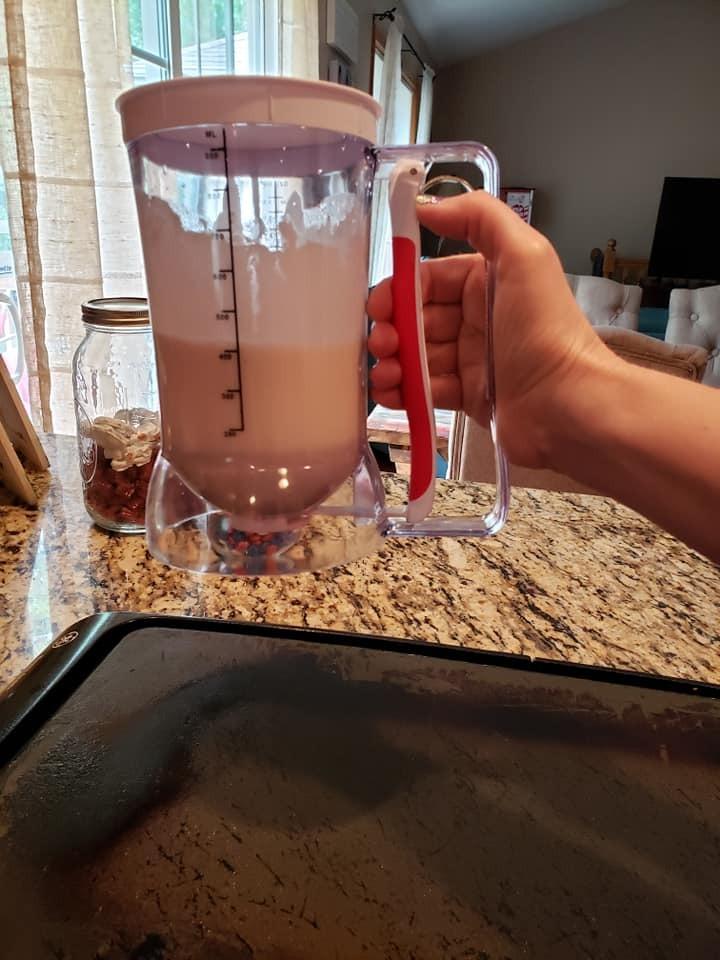 Norpro 1013 Batter Dispenser Clear/Red, 4 cup customer photo 2