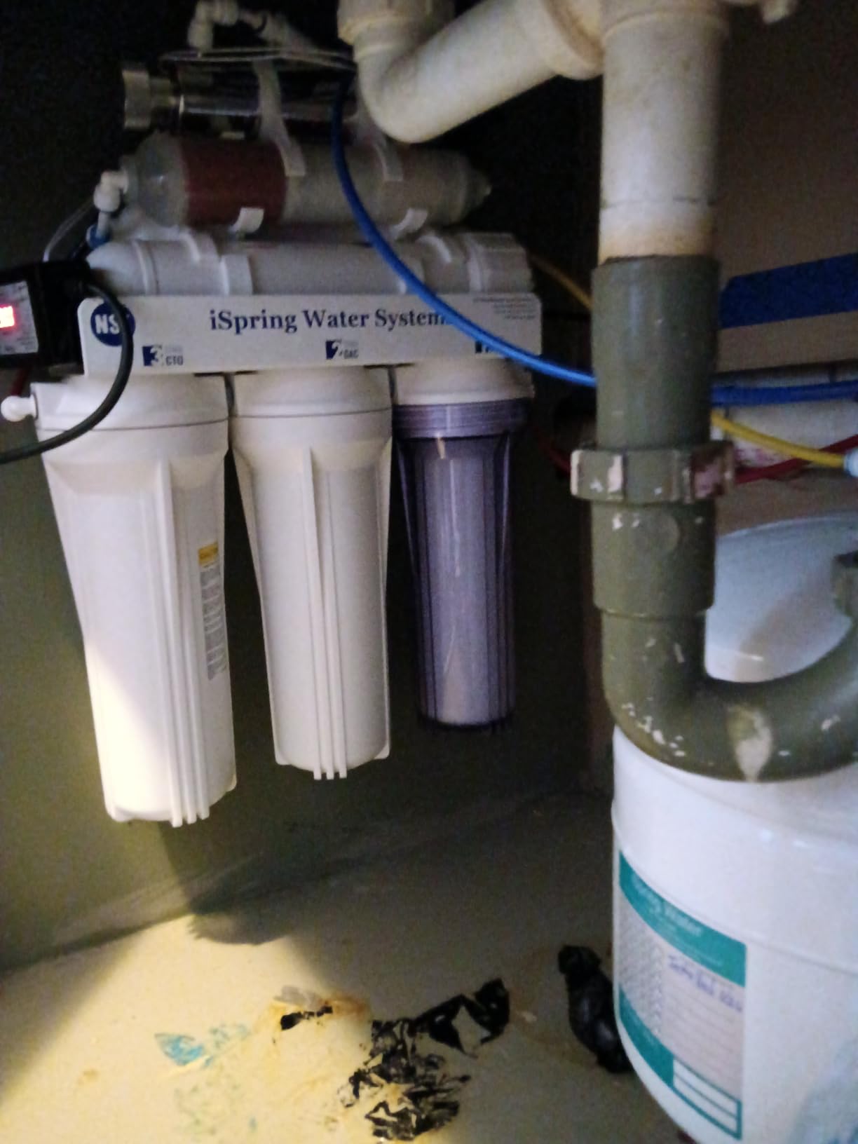 iSpring RCC7AK-UV, NSF Certified, 7-Stage Under Sink Reverse Osmosis Water Filtration System with Alkaline Remineralization and UV Filter, Patented Top-Mounted Faucet Design for Easy Installation customer photo 2