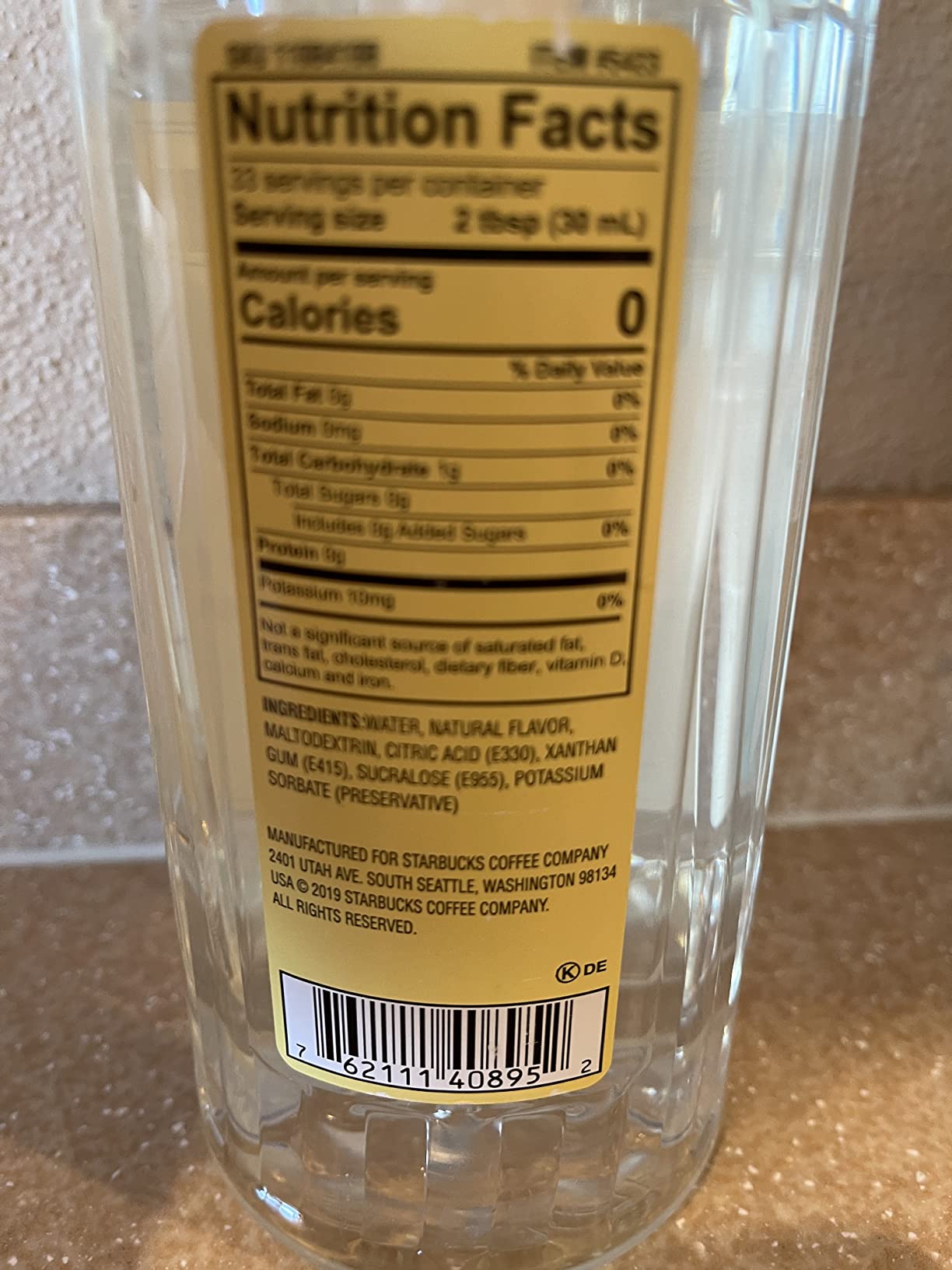 Starbucks Sugar-Free Vanilla Syrup (1-L.) customer photo 2