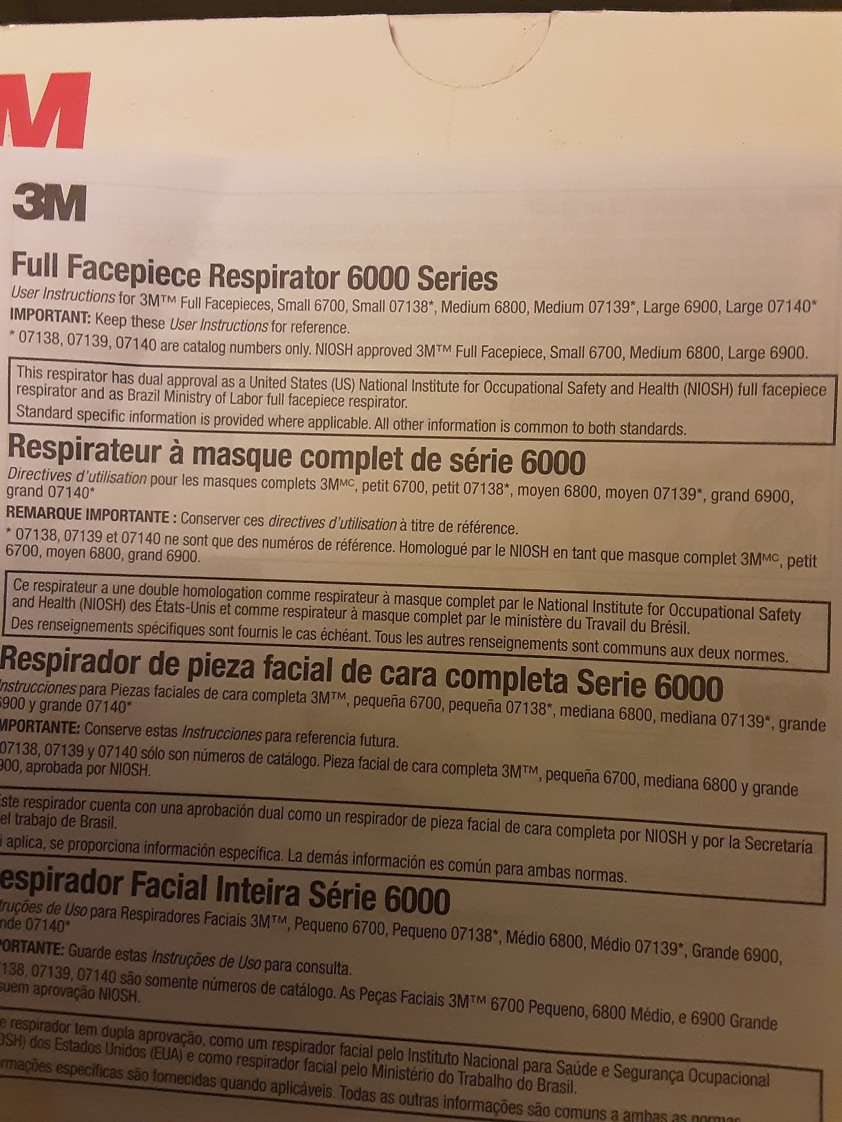 3M Full Facepiece Reusable Respirator 6800, NIOSH, Large Lens, ANSI High Impact Eye Protection, Silicone Face Seal, Four-Point Harness, Comfortable Fit, Painting, Dust, Chemicals, Medium customer photo 2