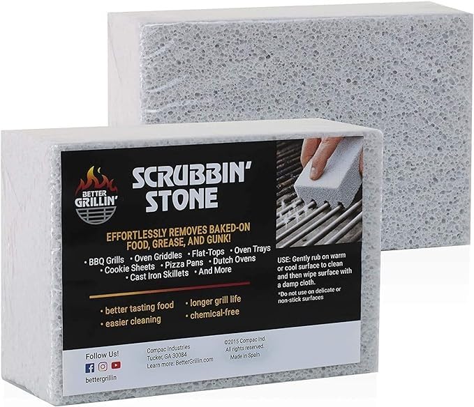 Better Grillin Scrubbin Stone Grill Cleaning Brick Block | Griddle Stone | Grill Stone Cleaning Block | Barbecue Grill Cleaner for BBQ, Griddle, & Racks customer photo 1