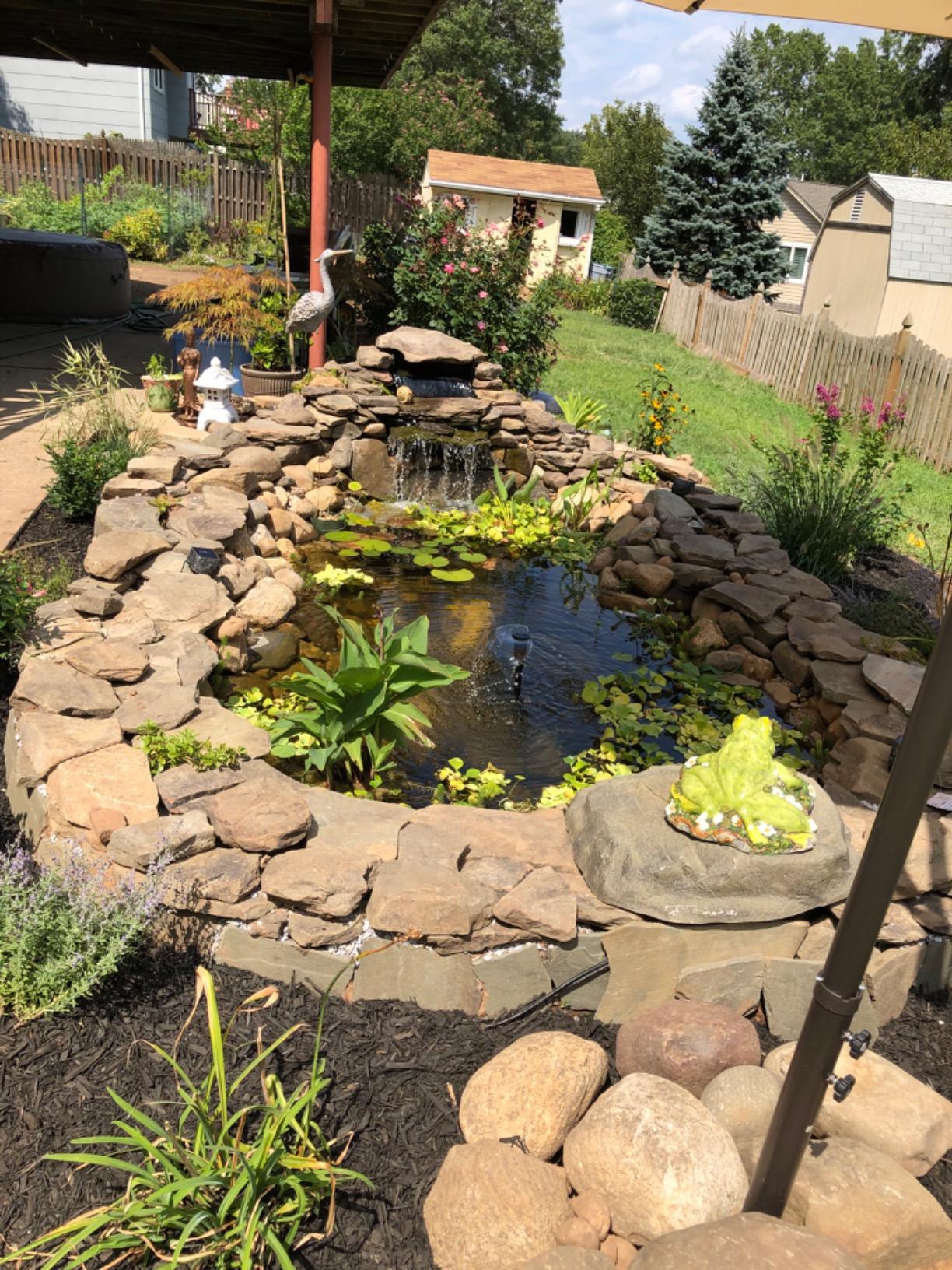 HALF OFF PONDS Simply Ponds 2,100 GPH Submersible Pump Pond Kit with 15' x 20' EPDM Rubber Pond Liner customer photo 1