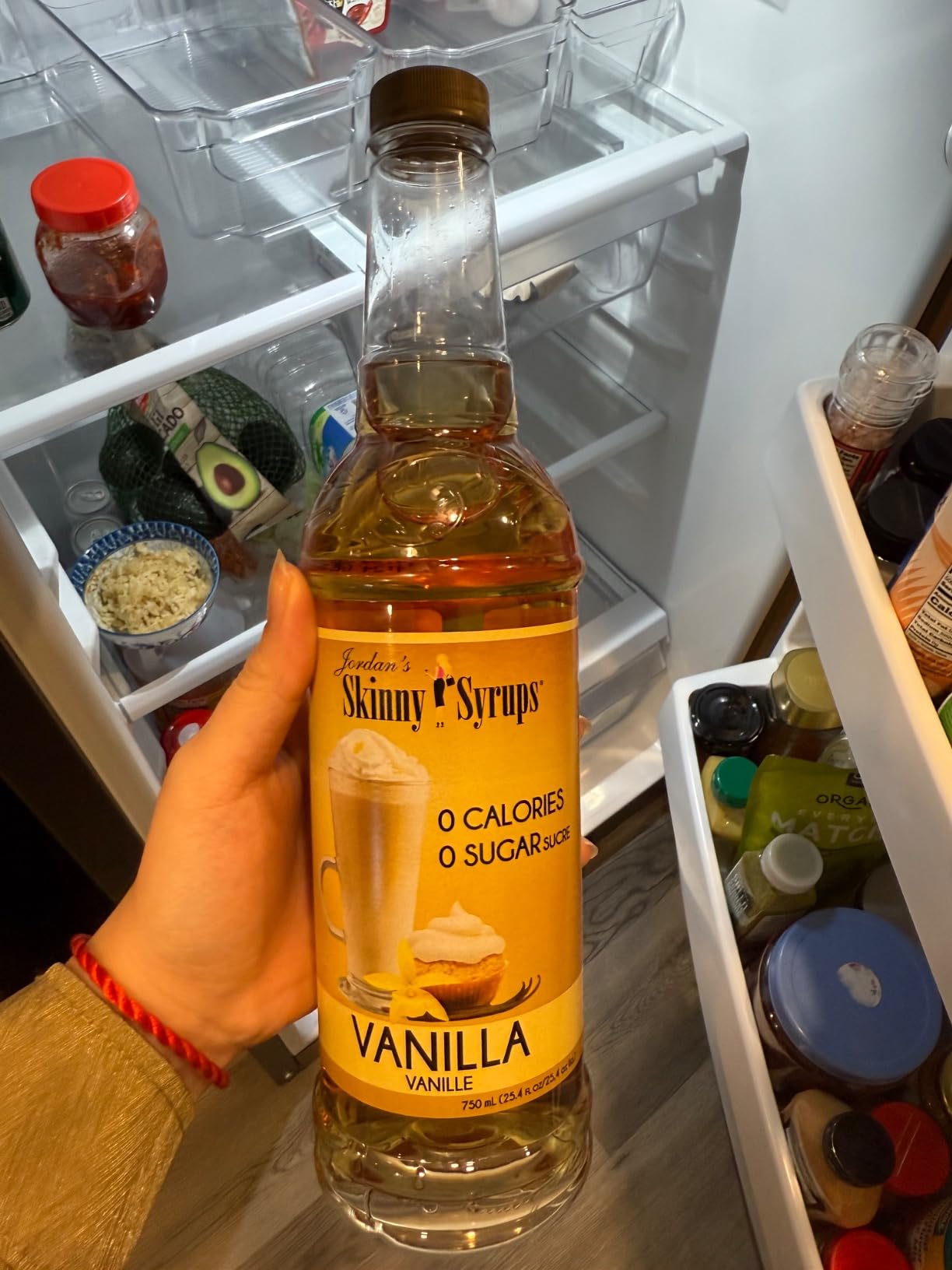 Jordan's Skinny Mixes Sugar Free Coffee Syrup, Vanilla Flavor Drink Mix, Zero Calorie Flavoring for Chai Latte, Protein Shake, Food and More, Gluten Free, Keto Friendly, 25.4 Fl Oz, 1 Pack customer photo 2