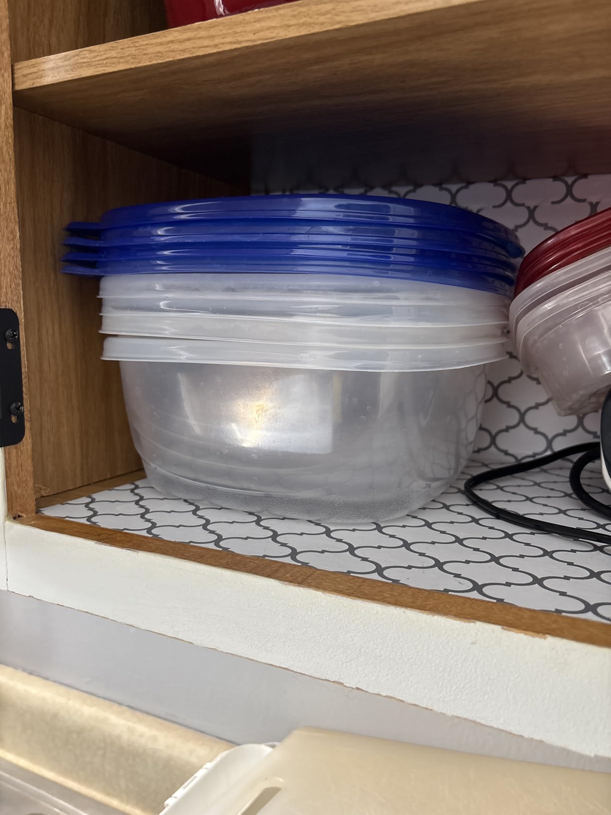 Glad GladWare Medium Rectangle Food Storage Containers with Lids, BPA Free Plastic for Soups Salads and Meal Prep, Airtight Leak Resistant, Microwave Dishwasher Freezer Safe, 24 Oz, 5 Count customer photo 1