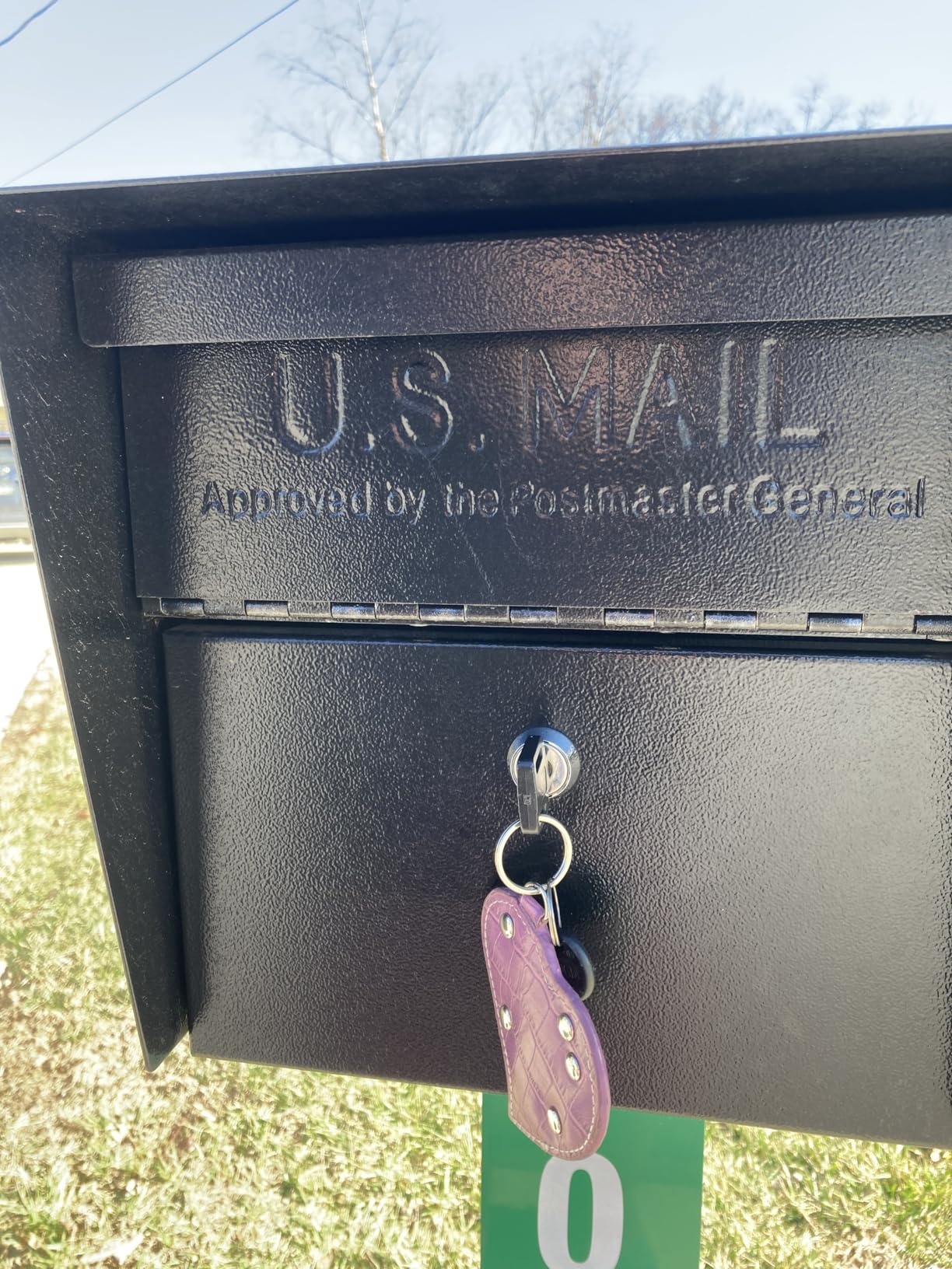 Mail Boss 7506 Mail Manager Curbside Locking Security Mailbox, Black, Large customer photo 1