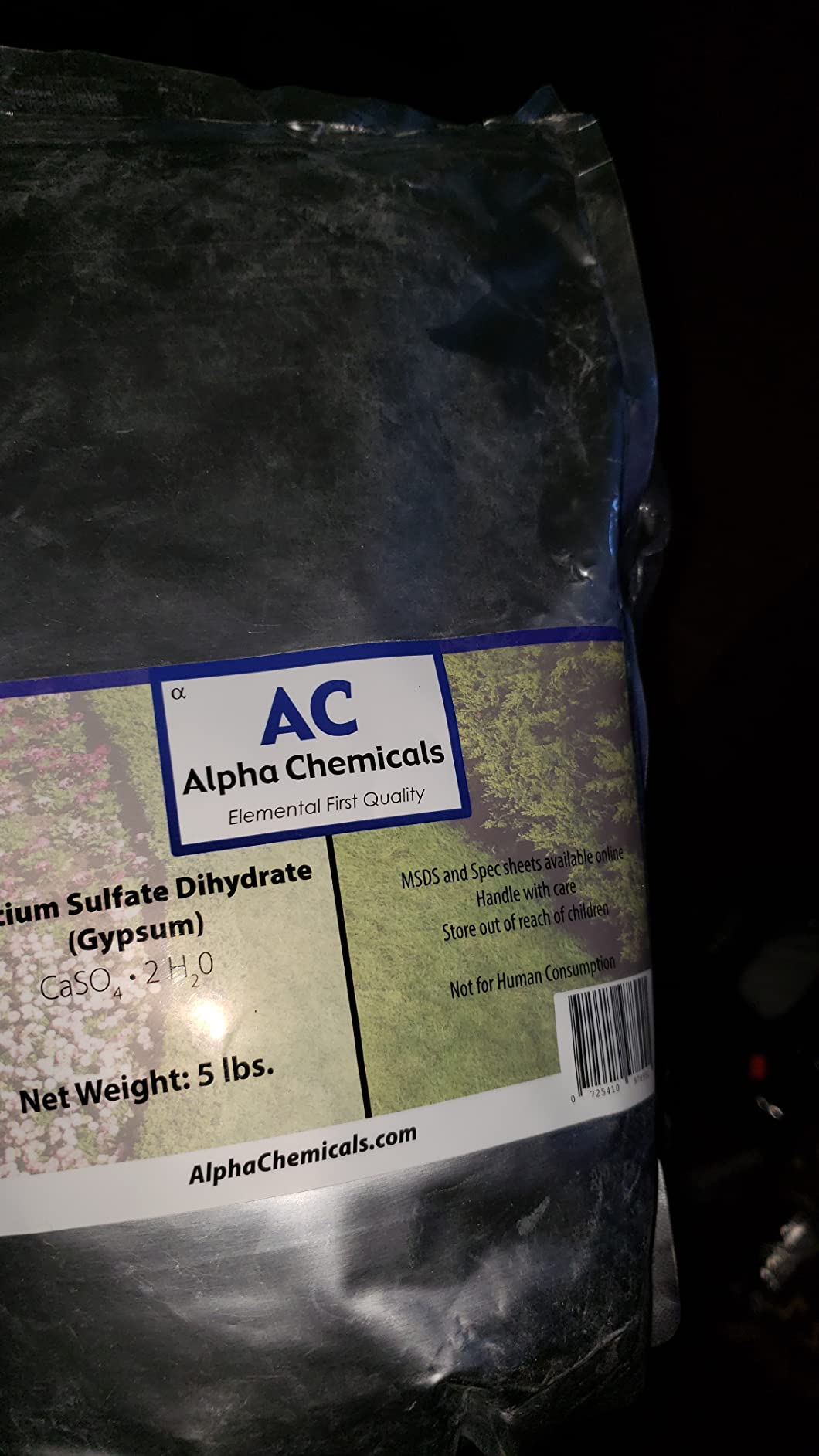 Calcium Sulfate Dihydrate - Gypsum - CaSO4*2H2O - 1 Pound customer photo 1