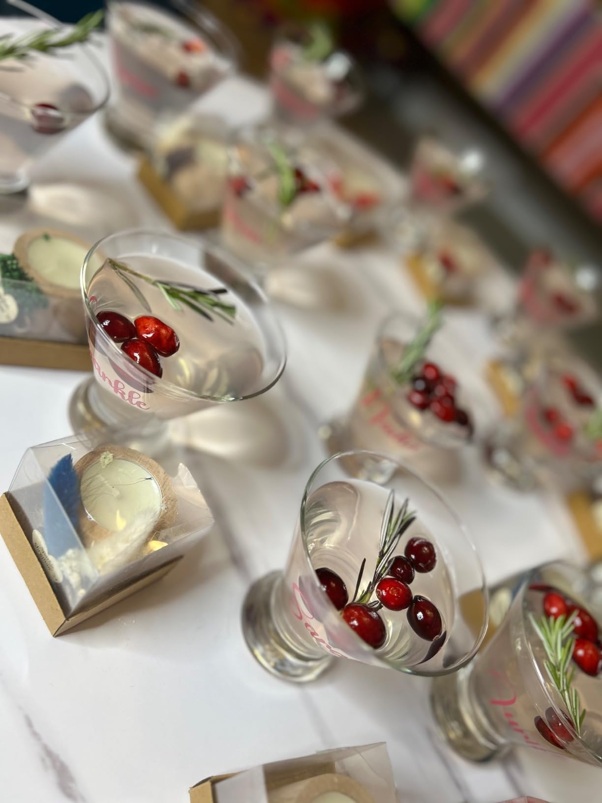 Libbey Cosmopolitan Stemless Martini Glasses Set Of 12, Dishwasher Safe Holiday Martini Glass, Lightweight Cocktail Glass Set for Wedding Party customer photo 2