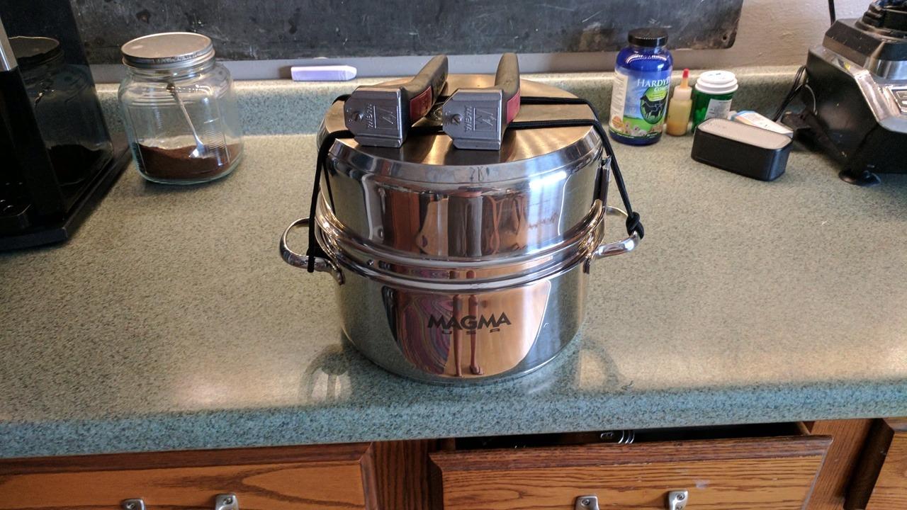 Magma 10 Piece Gourmet Nesting Stainless Steel Cookware Set, Induction Compatible, Oven Safe to 500°F - Suitable for All Stovetops, Removable Handles, Silver customer photo 1
