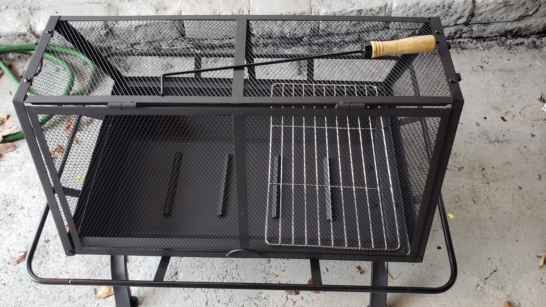 Sunnydaze 36-Inch Northland Steel Outdoor Fire Pit with Grill - Outdoor Fireplace with Cooking Grate, Spark Screen, Cover, and Poker customer photo 2