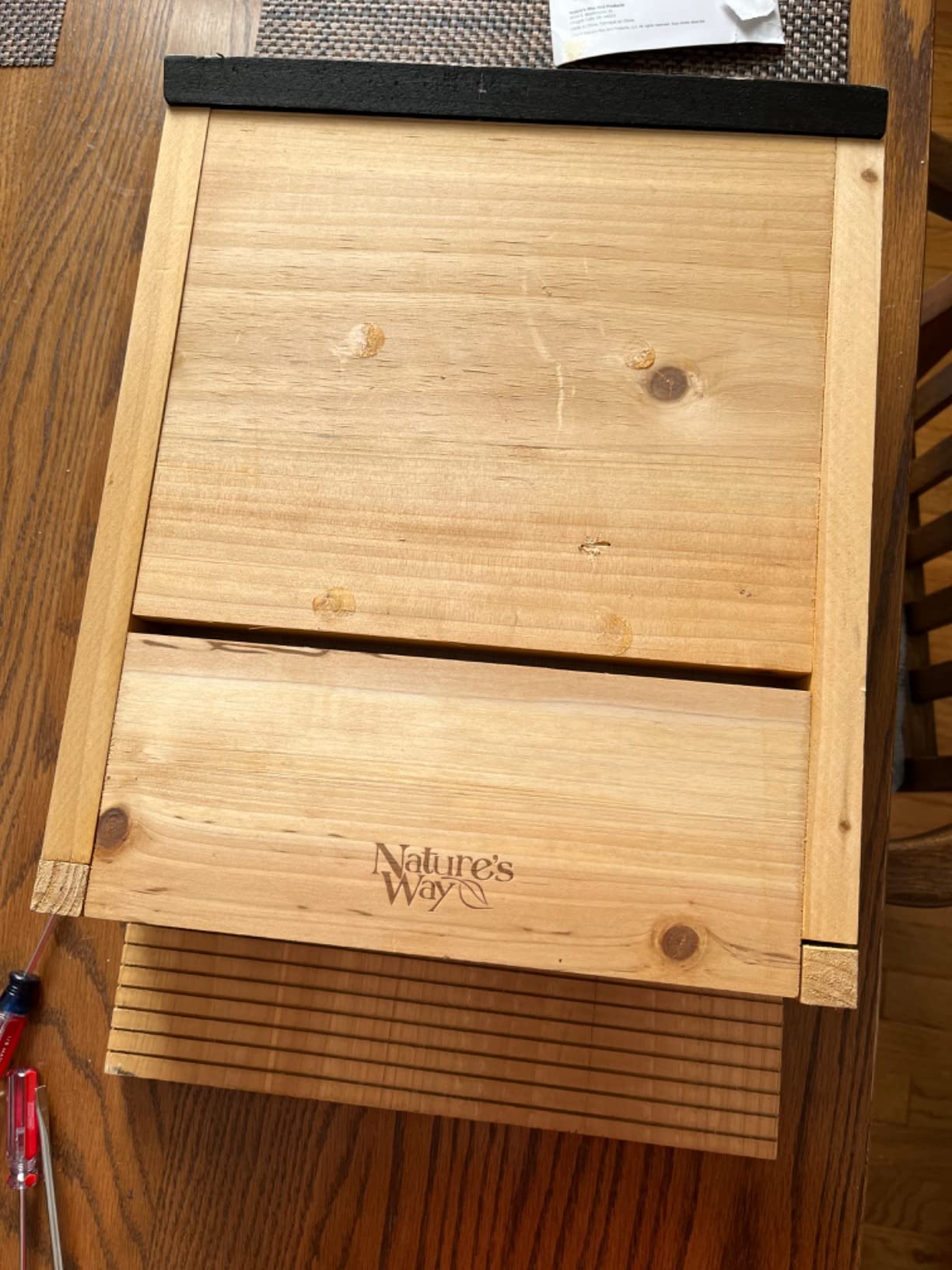 Nature's Way Bird Products CWH6 Triple Chamber Cedar Bat House, 20.5