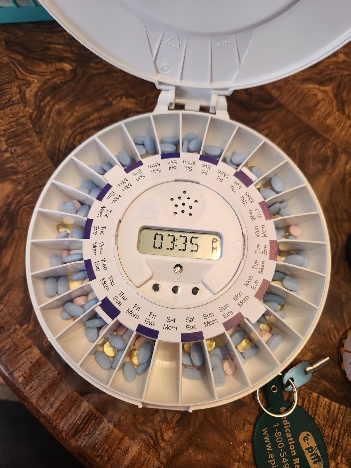 e-Pill MedTime Station Automatic Pill Dispenser - Locked Medication Reminder & Pill Organizer for Seniors, Caregivers & Dementia Support, Prevents Missed or Double Doses, Loud Alerts, 28 Alarms customer photo 2