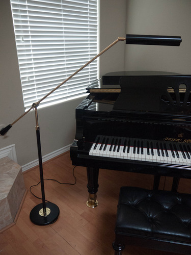 House of Troy Lighting PFLED-617 Grand Piano 1LT 4W LED Piano Floor Lamp, 26