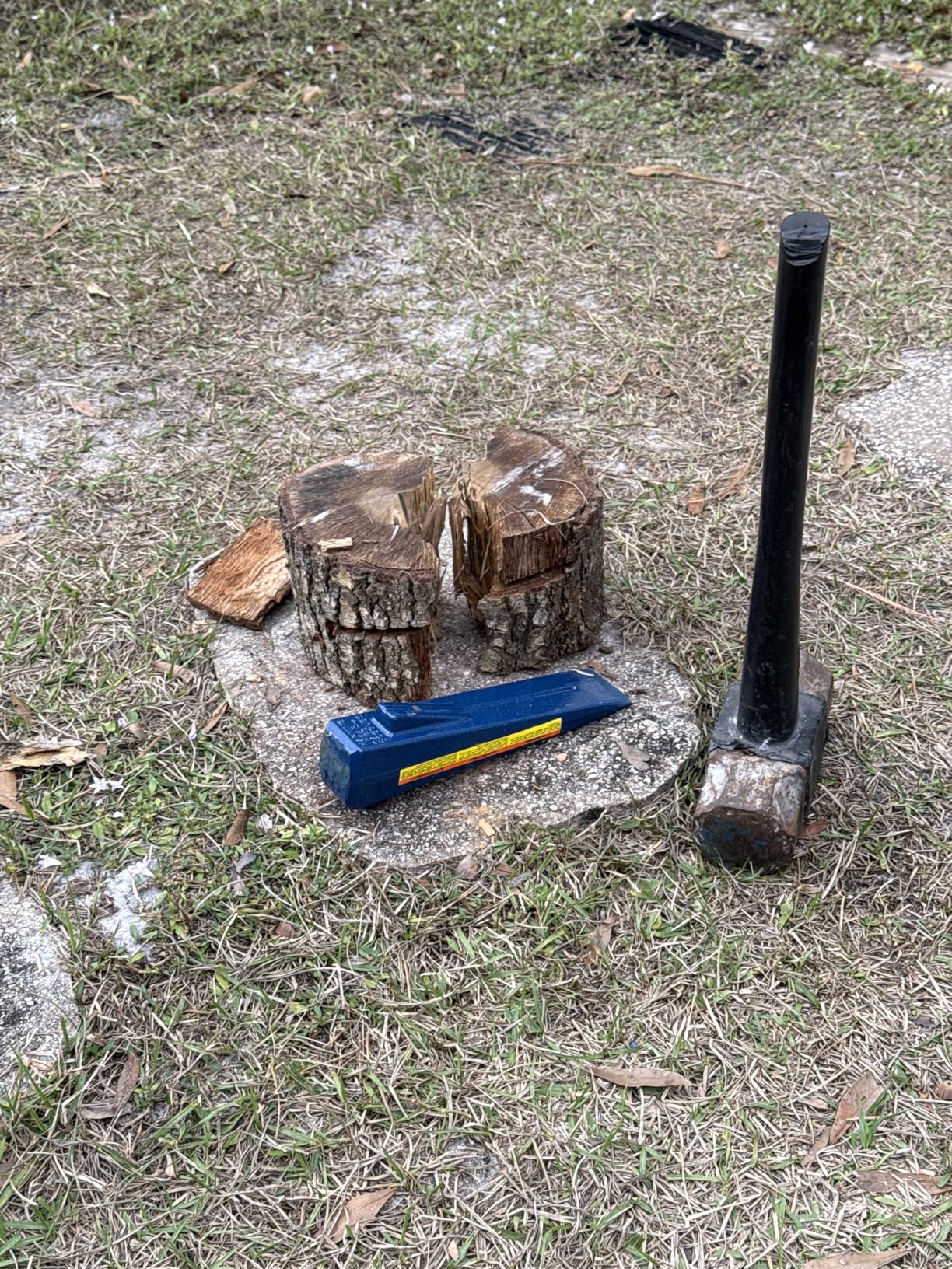 ESTWING Sure Split Wedge - 5-Pound Wood Splitting Tool with Forged Steel Construction & 1-7/8