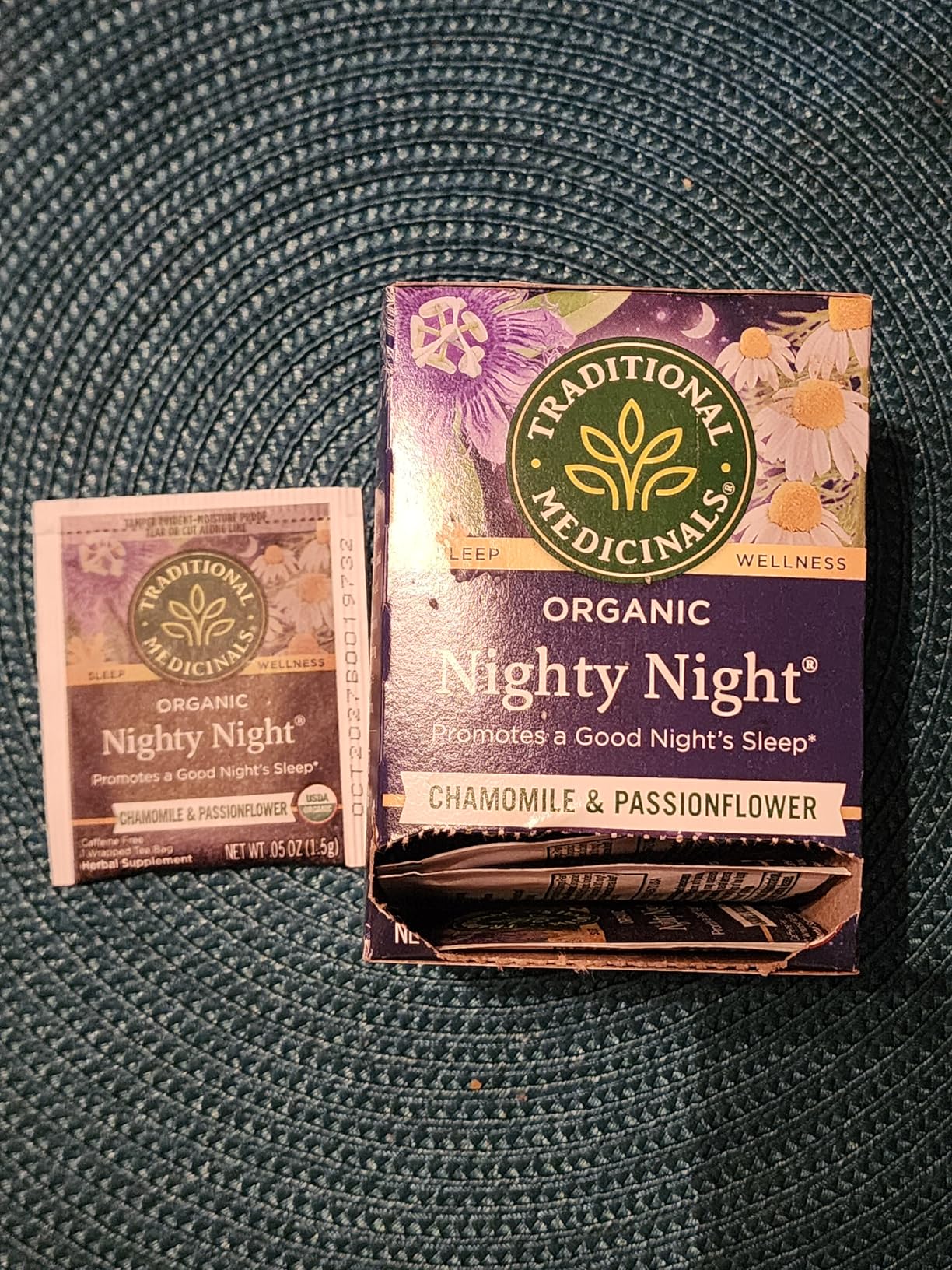 Traditional Medicinals Organic Nighty Night Tea, Chamomile & Passionflower - 16 Tea Bags customer photo 2