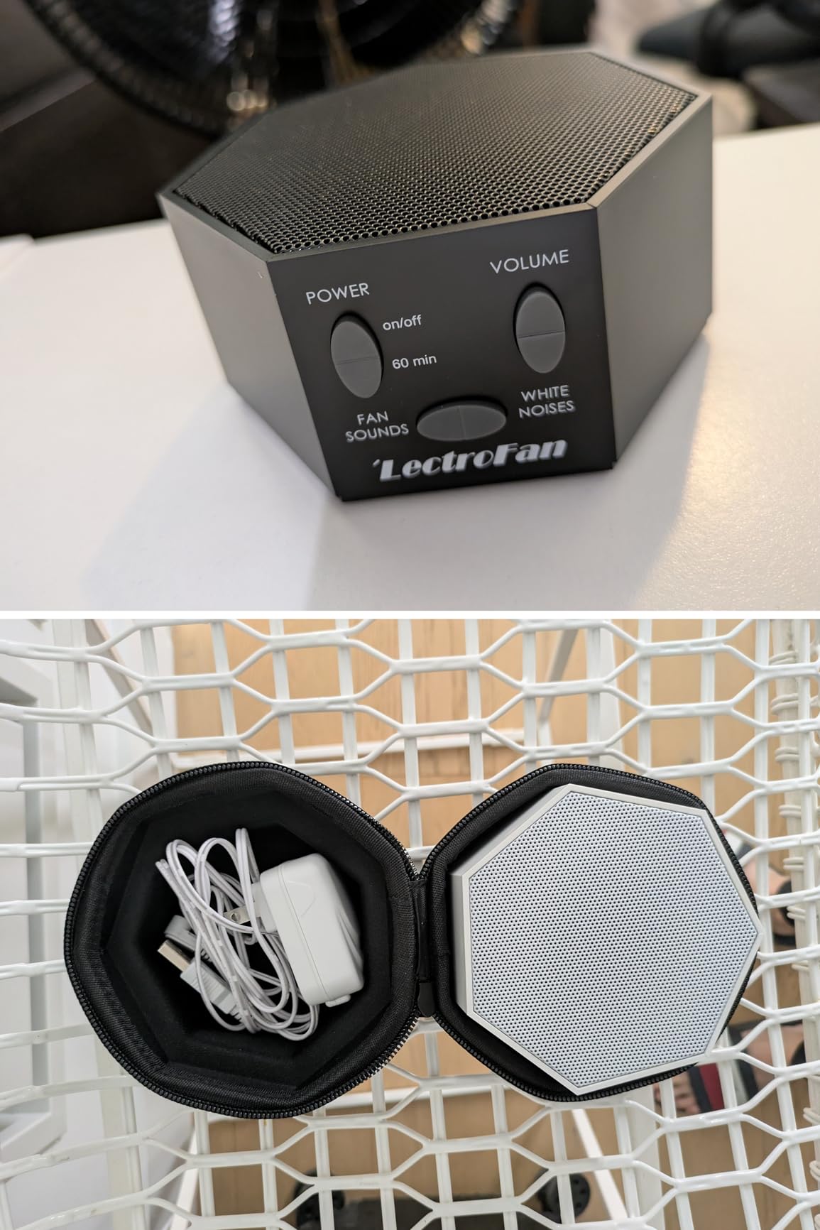 Adaptive Sound Technologies LectroFan Classic White Noise Machine - Compact Sleep Sound Machine for Bedroom, Travel, Study & More - 20 Non-Looping Fan & White Noise Variations customer photo 1