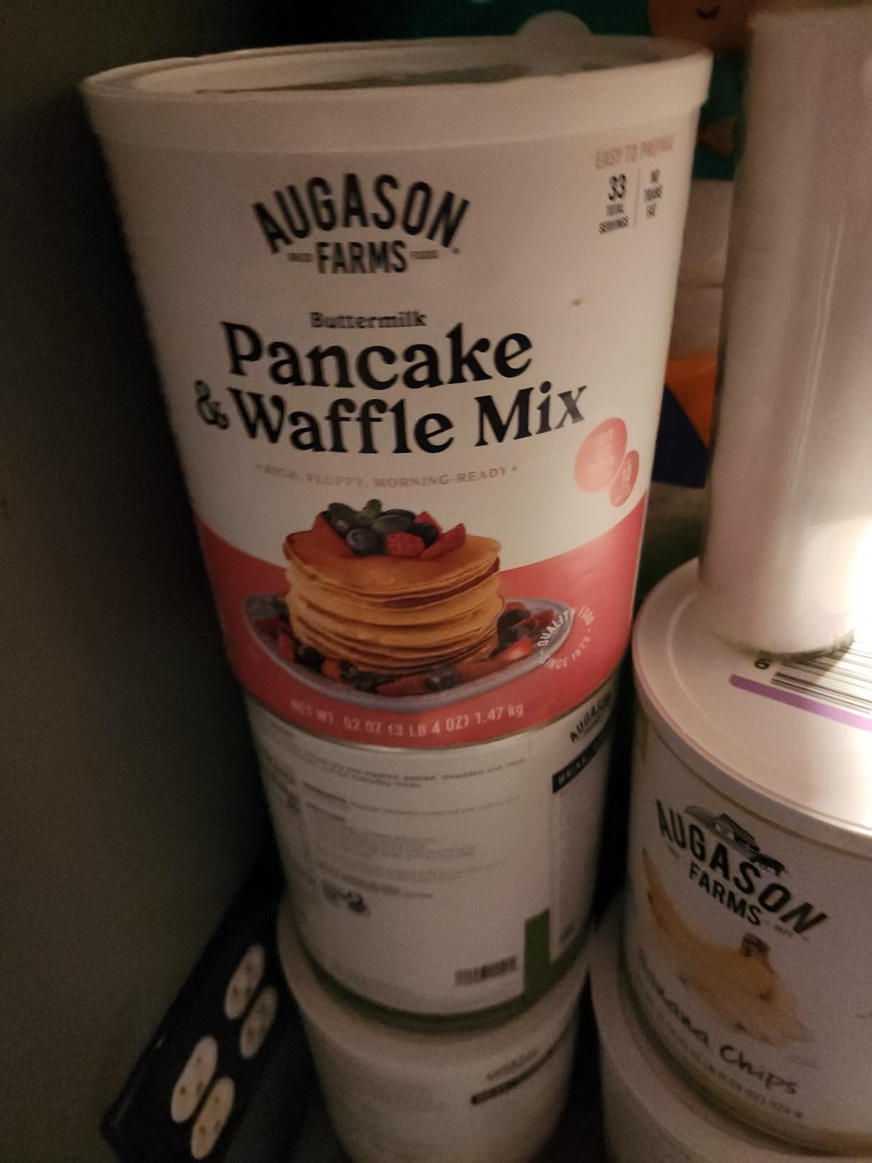 Augason Farms Buttermilk Pancake and Waffle Mix Can Emergency Food Supply, 33 Servings, 10 Year Shelf Life - Waffle and Pancake Mix Just Add Water, Instant Breakfast Food customer photo 1