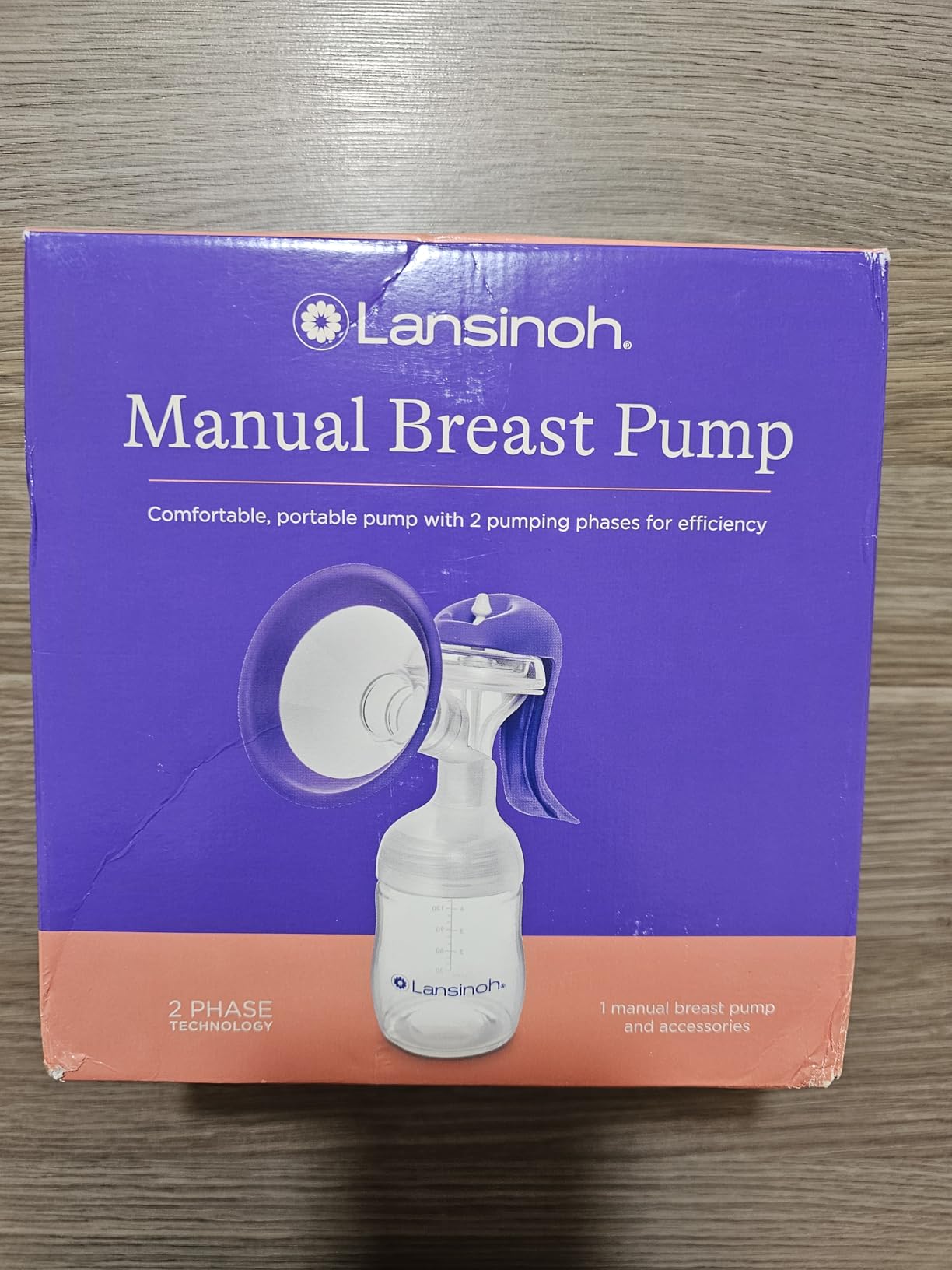 Lansinoh Manual Breast Pump, Breast Feeding Hand Pump with Comfortable Flange, Includes 5oz Baby Bottle with Slow Flow Nipple, Breastfeeding Essentials customer photo 2