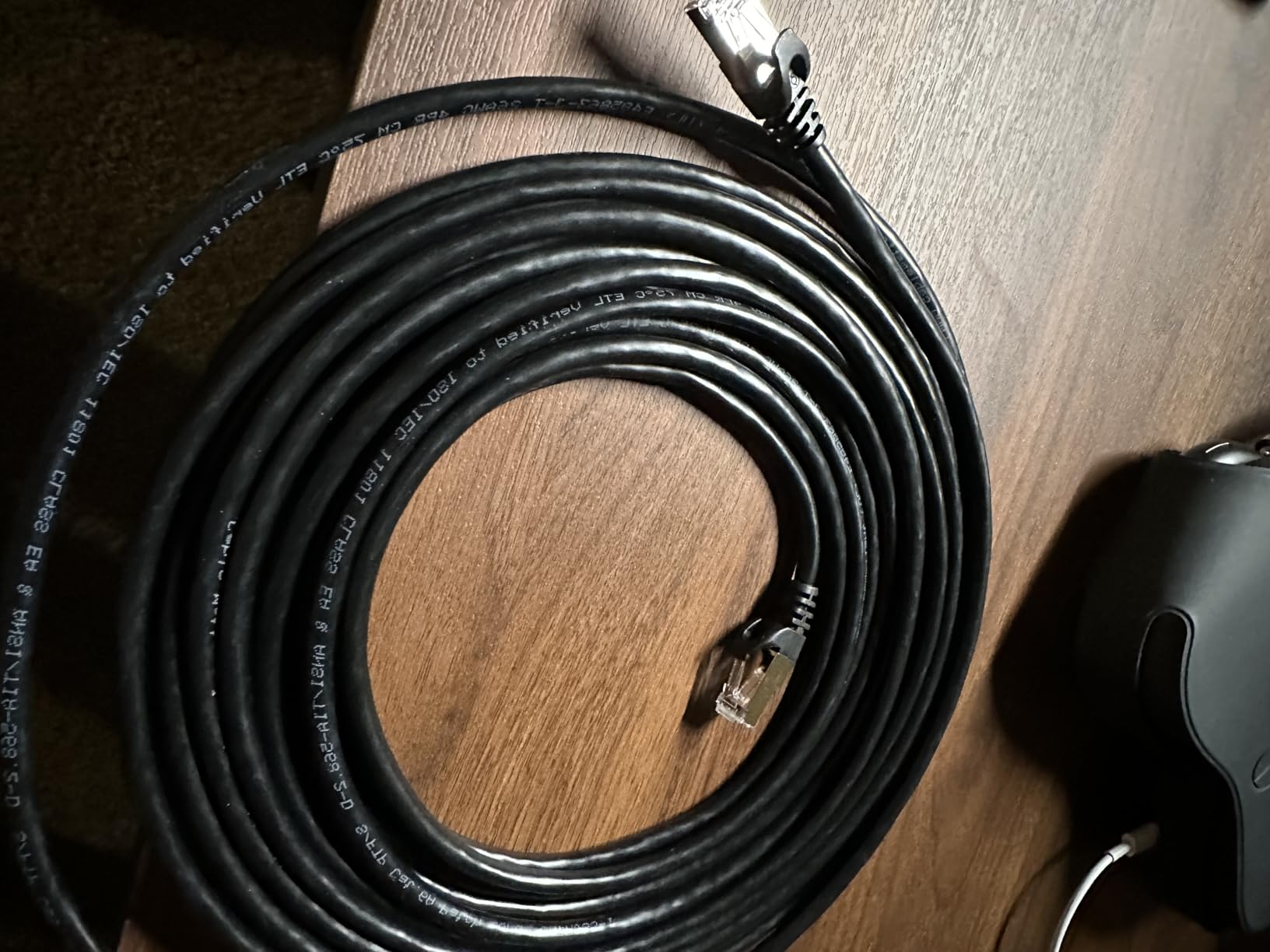 Cable Matters 10Gbps Snagless Shielded Cat 6A Ethernet Cable - 50ft, Cat 6A Cable, Cat6A Cord, Ethernet Cord, Black customer photo 1