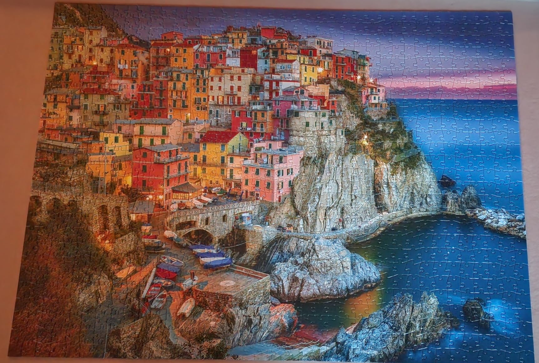 Buffalo Games - Cinque Terre 1000 Piece Puzzle for Adults - Jigsaw Puzzles - Challenging Italy Coastal Scene with Poster - Peter Stewart Photography customer photo 1