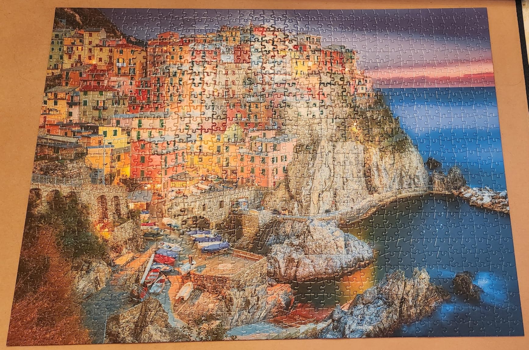 Buffalo Games - Cinque Terre 1000 Piece Puzzle for Adults - Jigsaw Puzzles - Challenging Italy Coastal Scene with Poster - Peter Stewart Photography customer photo 2