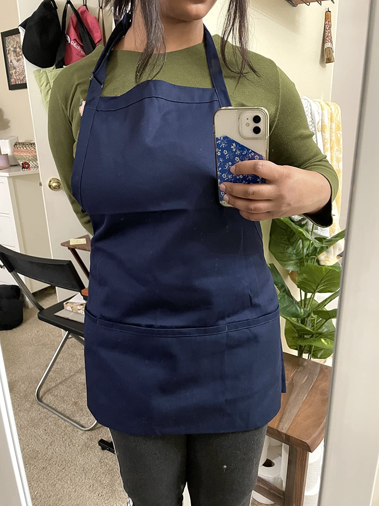 Uncommon Threads Unisex Adjustable 3 Pocket Restaurant Bib Apron customer photo 1