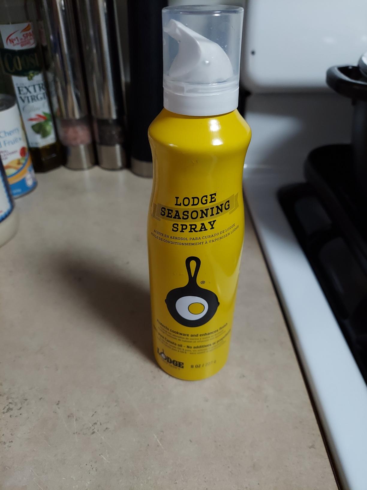 Lodge Cast Iron Seasoning Spray - Seasoning Spray Made with 100% Canola Oil - 8 Ounce customer photo 2